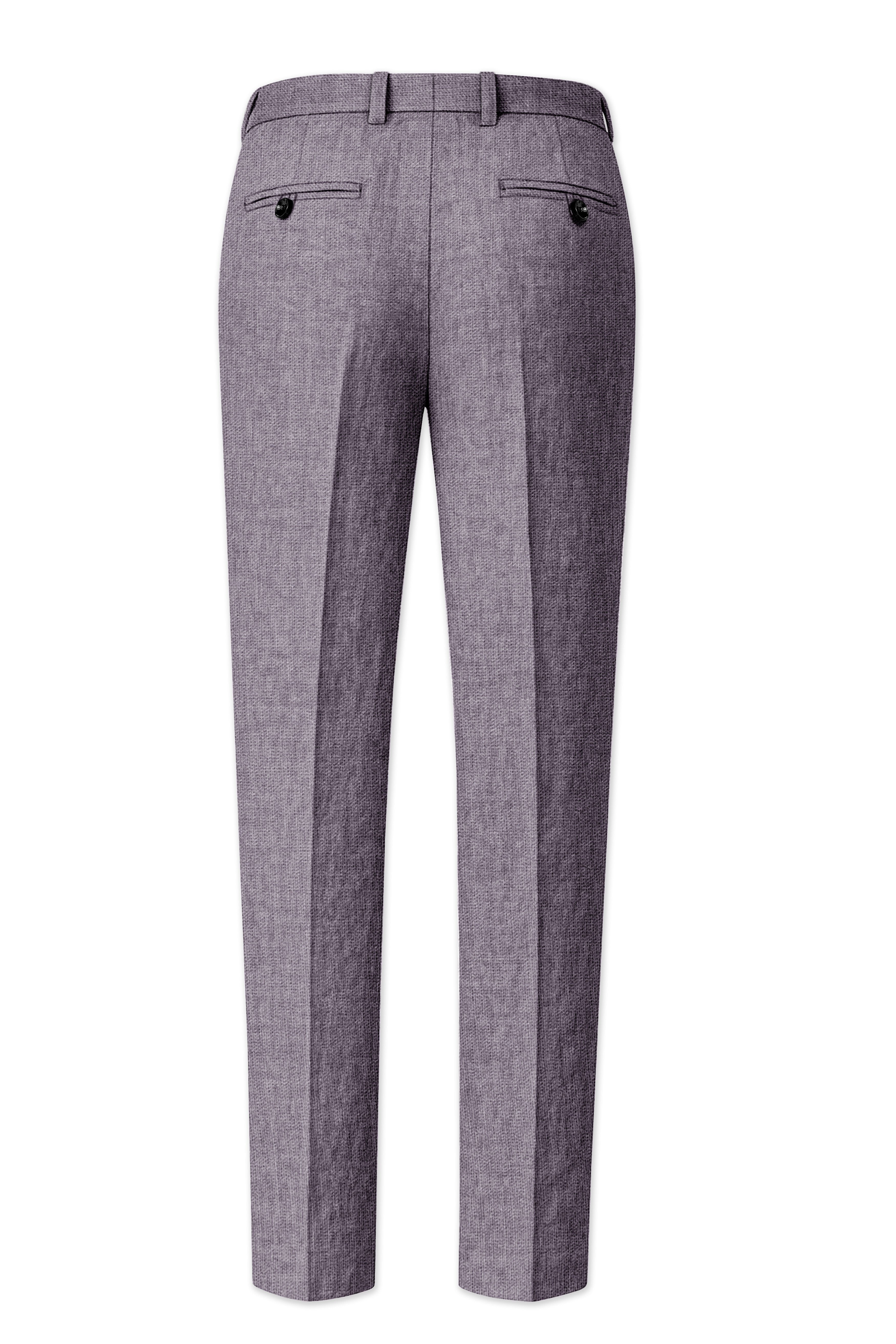 Cinerro-Monsoon Gray Luxurious Linen Stretchable Waistband Pant