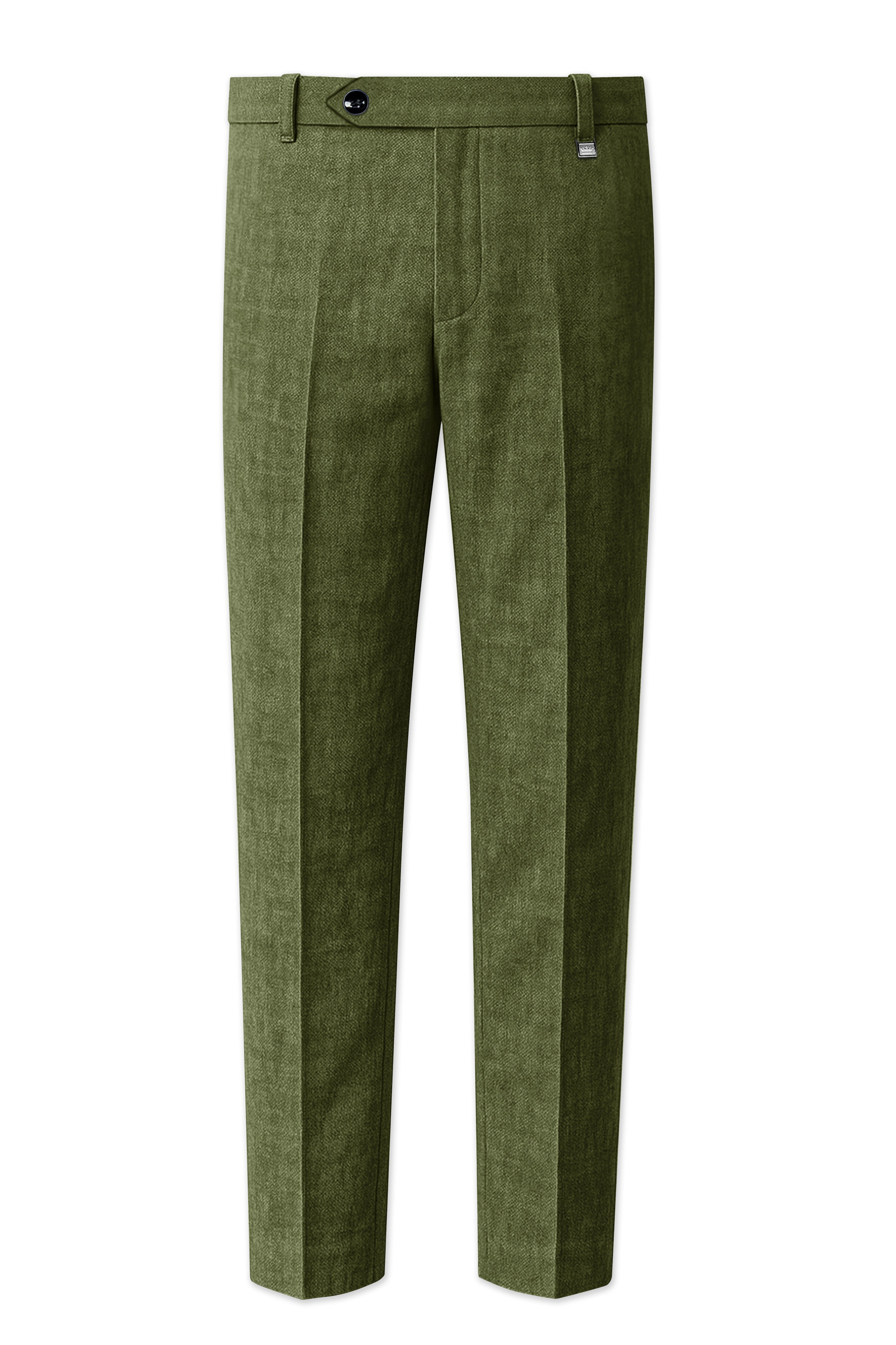 Gravino-Rifle Green Luxurious Linen Stretchable Waistband Pant