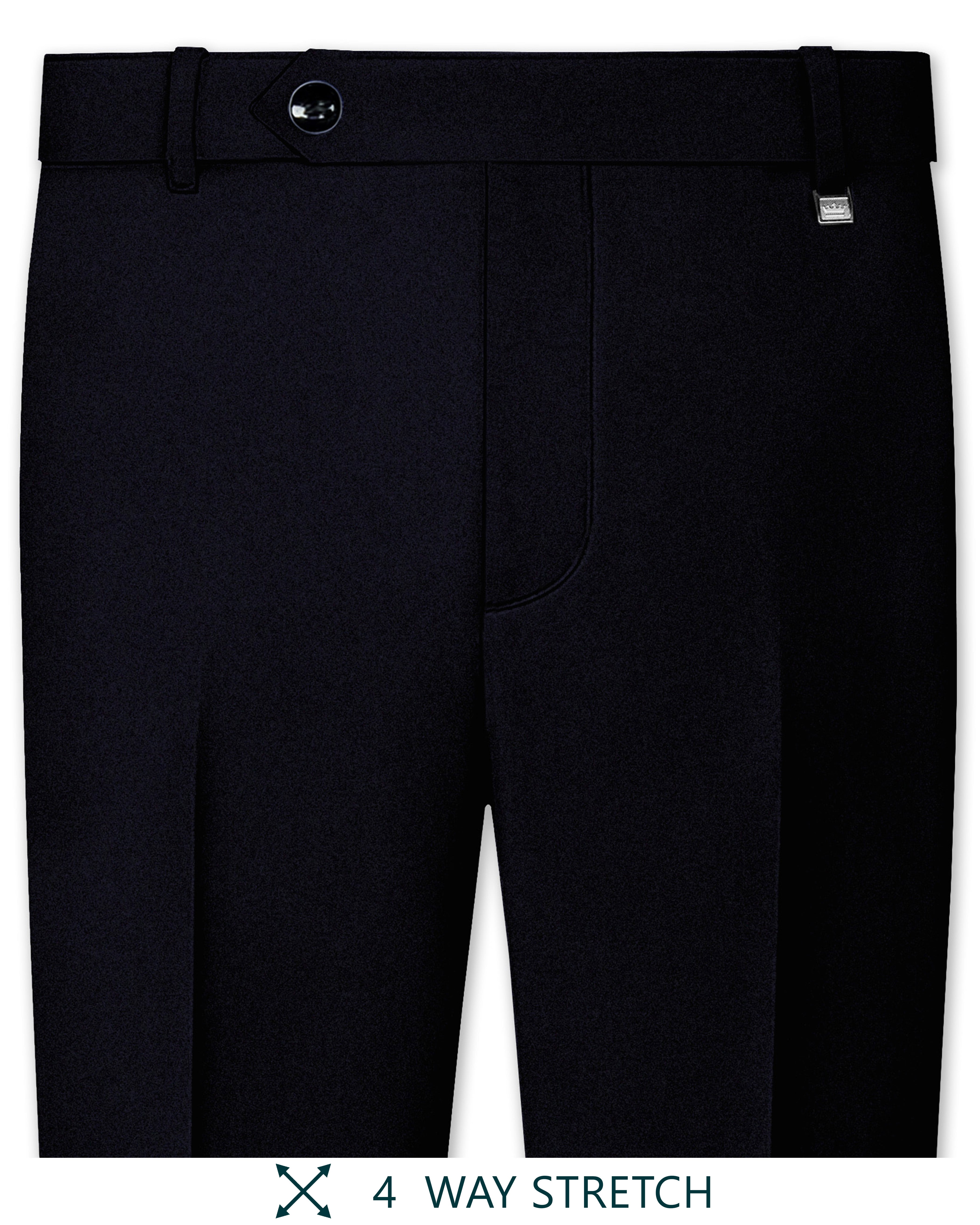 Aozora-Japanese Marine Blue 4-Way Stretch Wrinkle-Free Solid