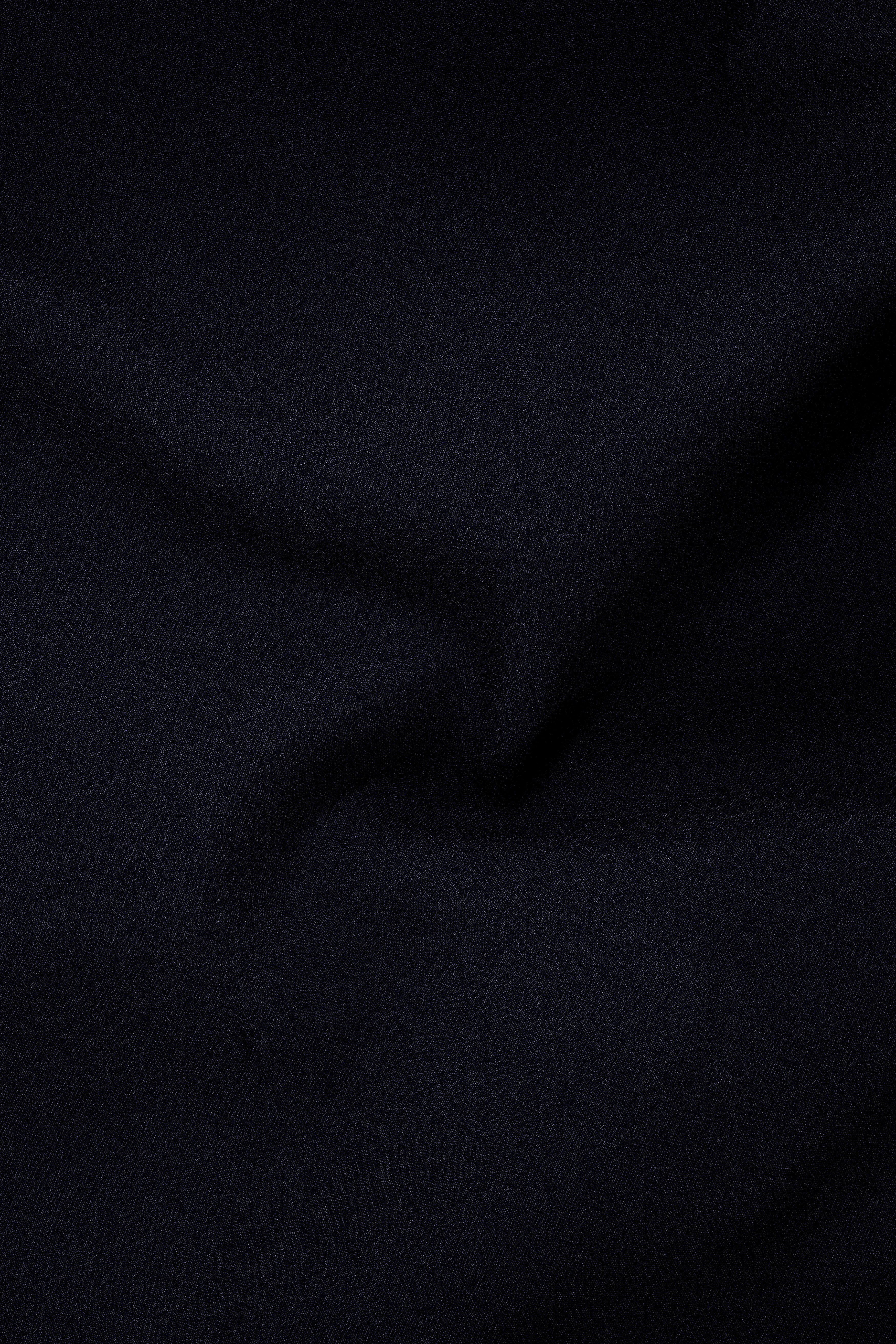 Aozora-Japanese Marine Blue 4-Way Stretch Wrinkle-Free Wool Rich Stretchable Waistband Pant