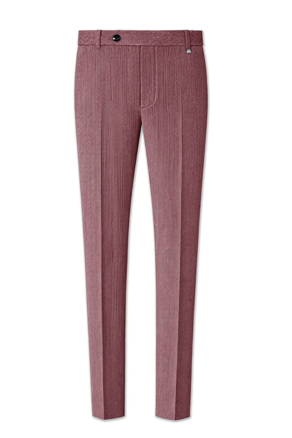 Tauzen-Rose Taupe Pink Corduroy Premium Stretchable Waistband Pant