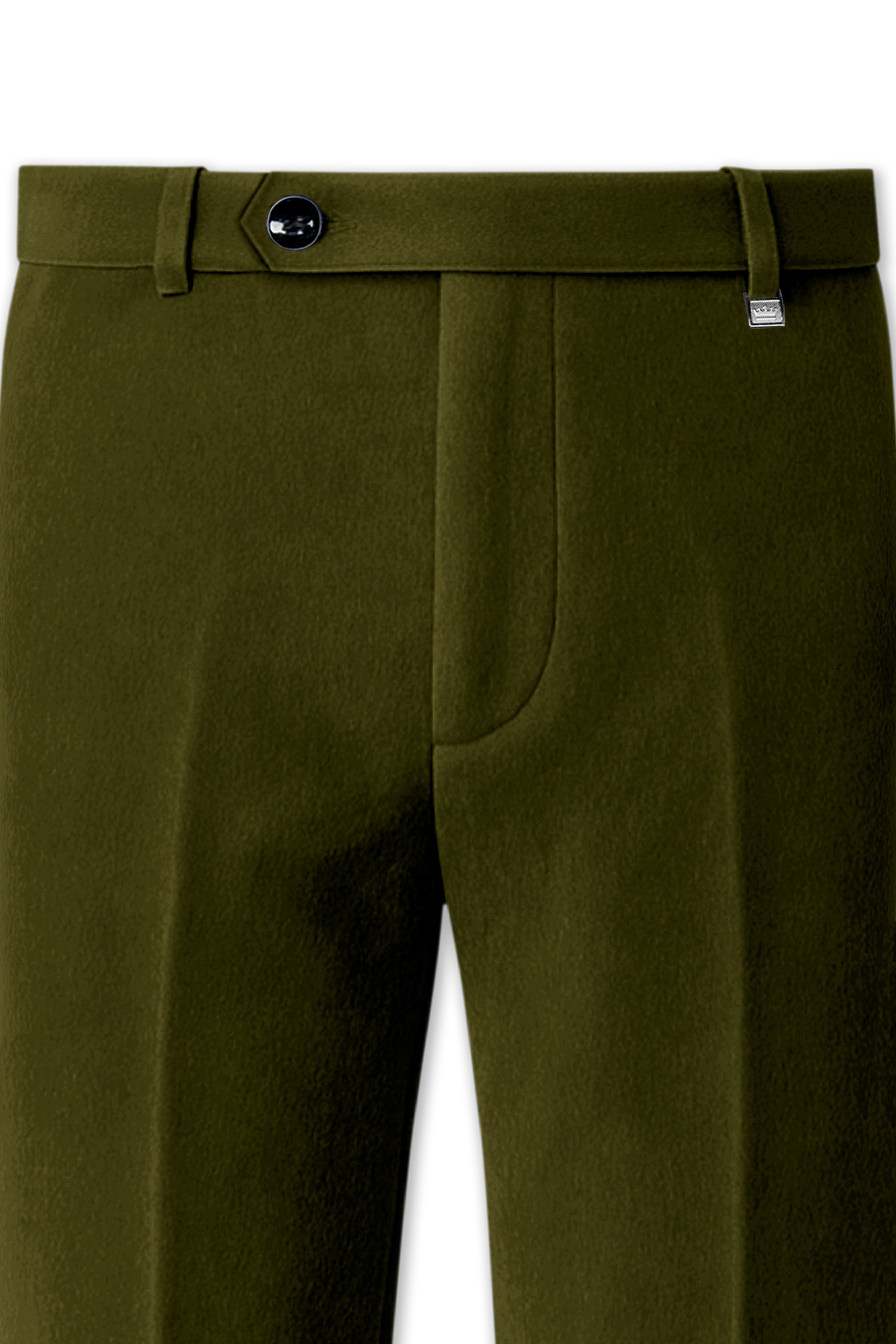 Hunter-Clinker Green Velvet Stretchable Waistband Pant