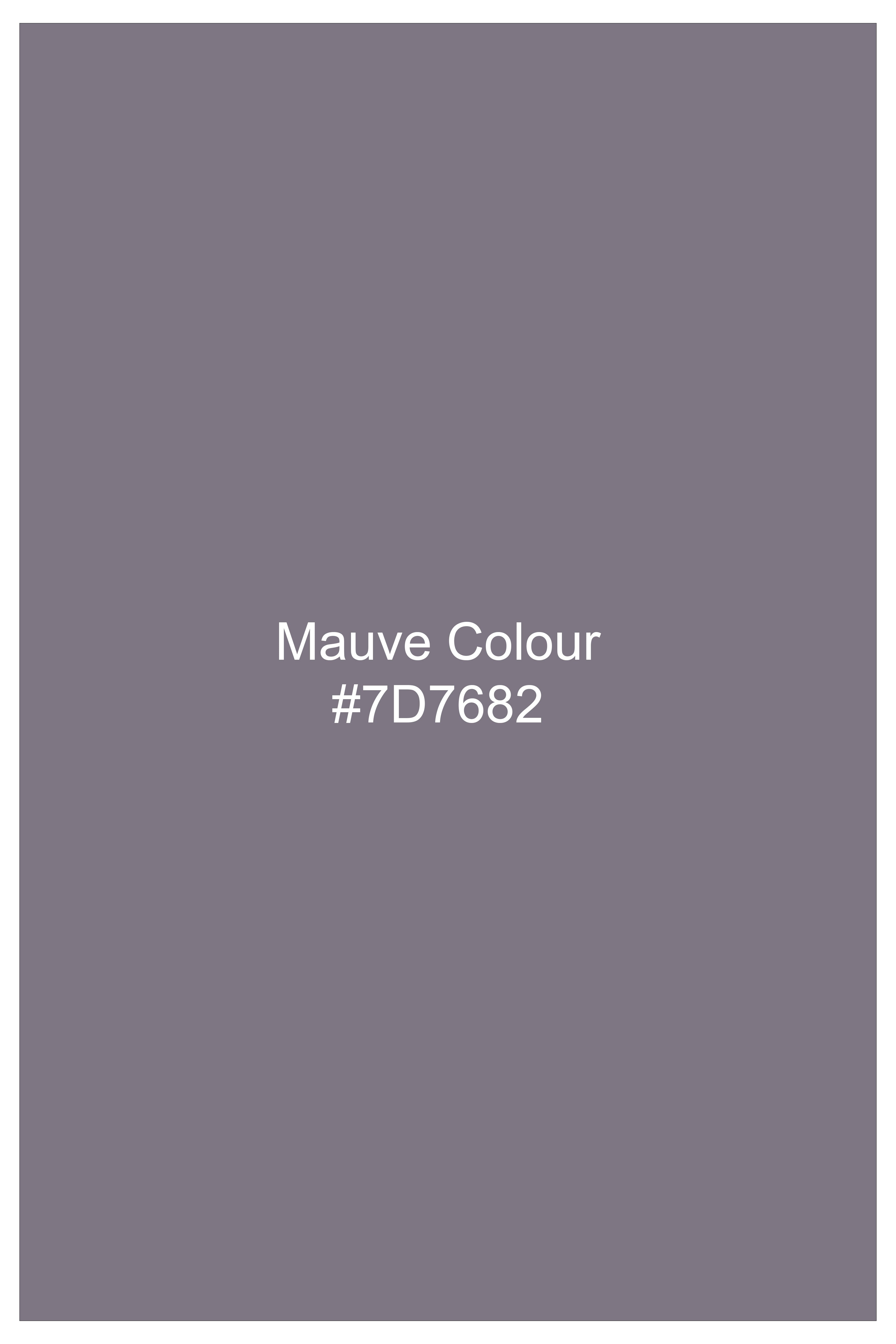 Velmoro-Mauve Gray Pin Striped Wool Rich Slight Stretch Waistband Pant