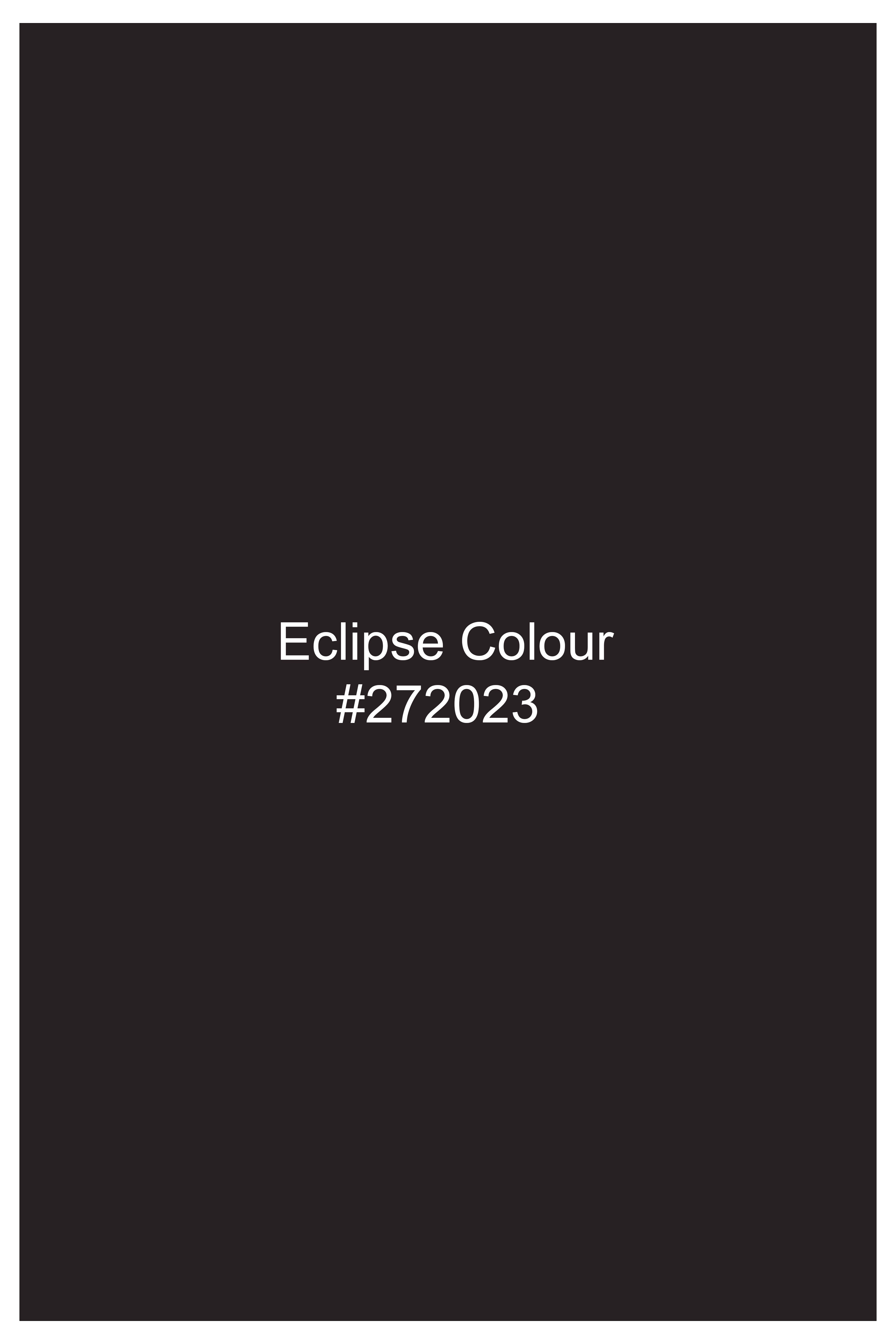 Umbero-Eclipse Brown Wool Rich Slight Stretch Waistband Pant
