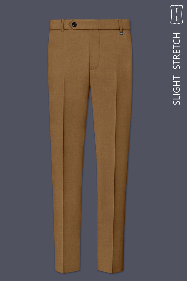 Sapphire-Potters Brown Wool Rich Slight Stretch Waistband Pant