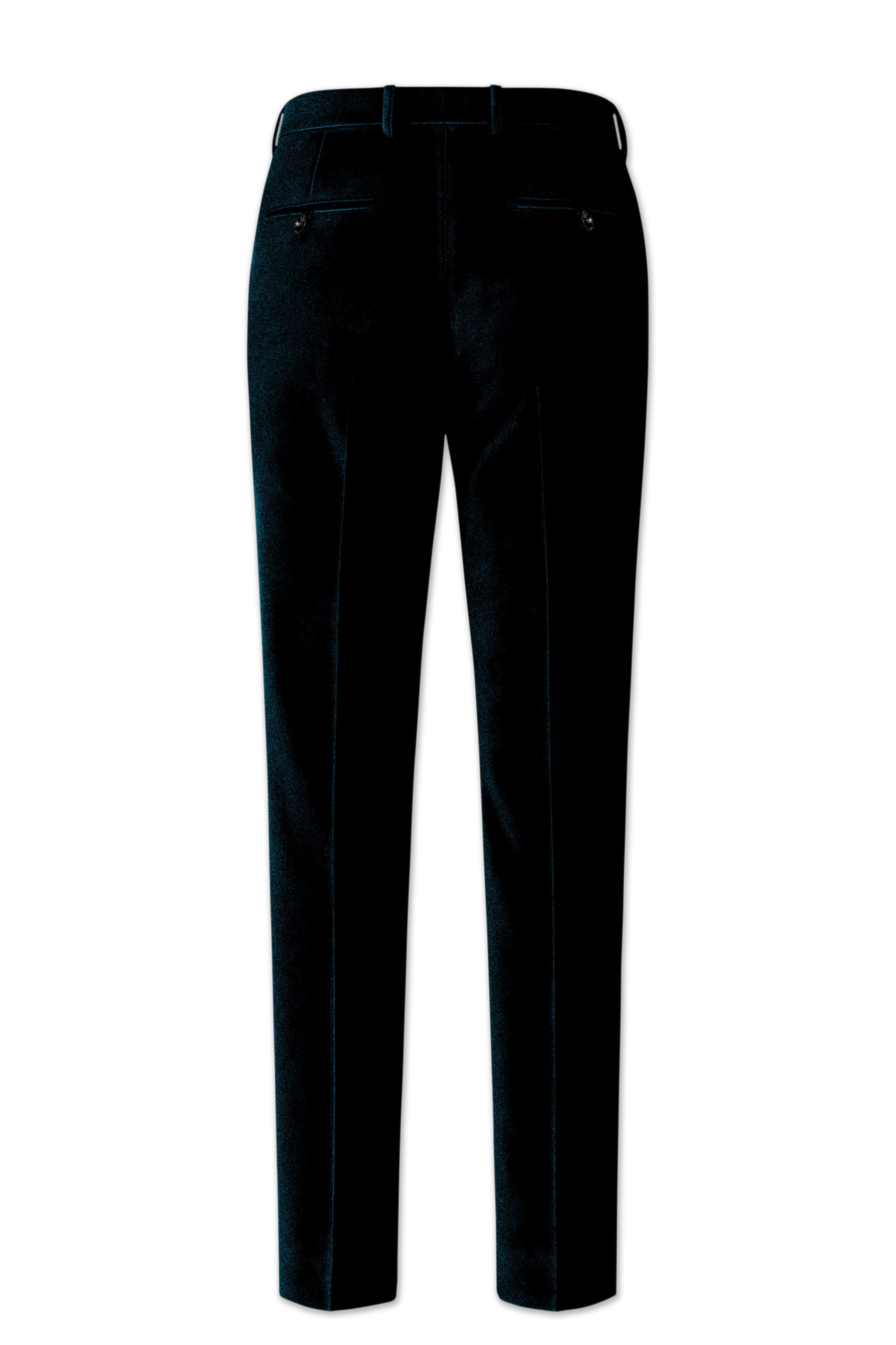 Rogue-Jaguar Blue Velvet Stretchable Waistband Pant
