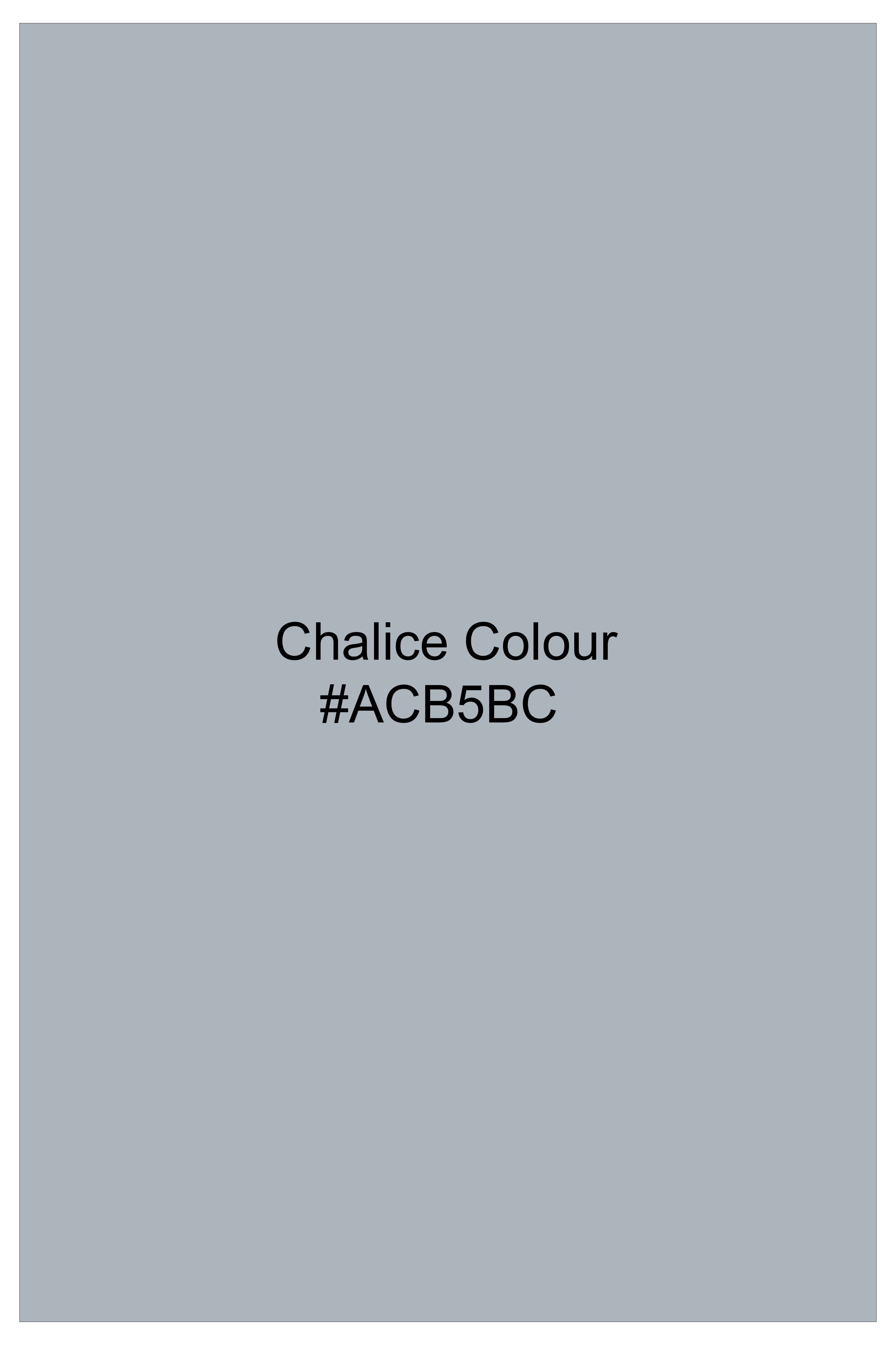 Dorian-Chalice Gray Slight Stretch Subtle Sheen Poly-Viscose Waistband Pant