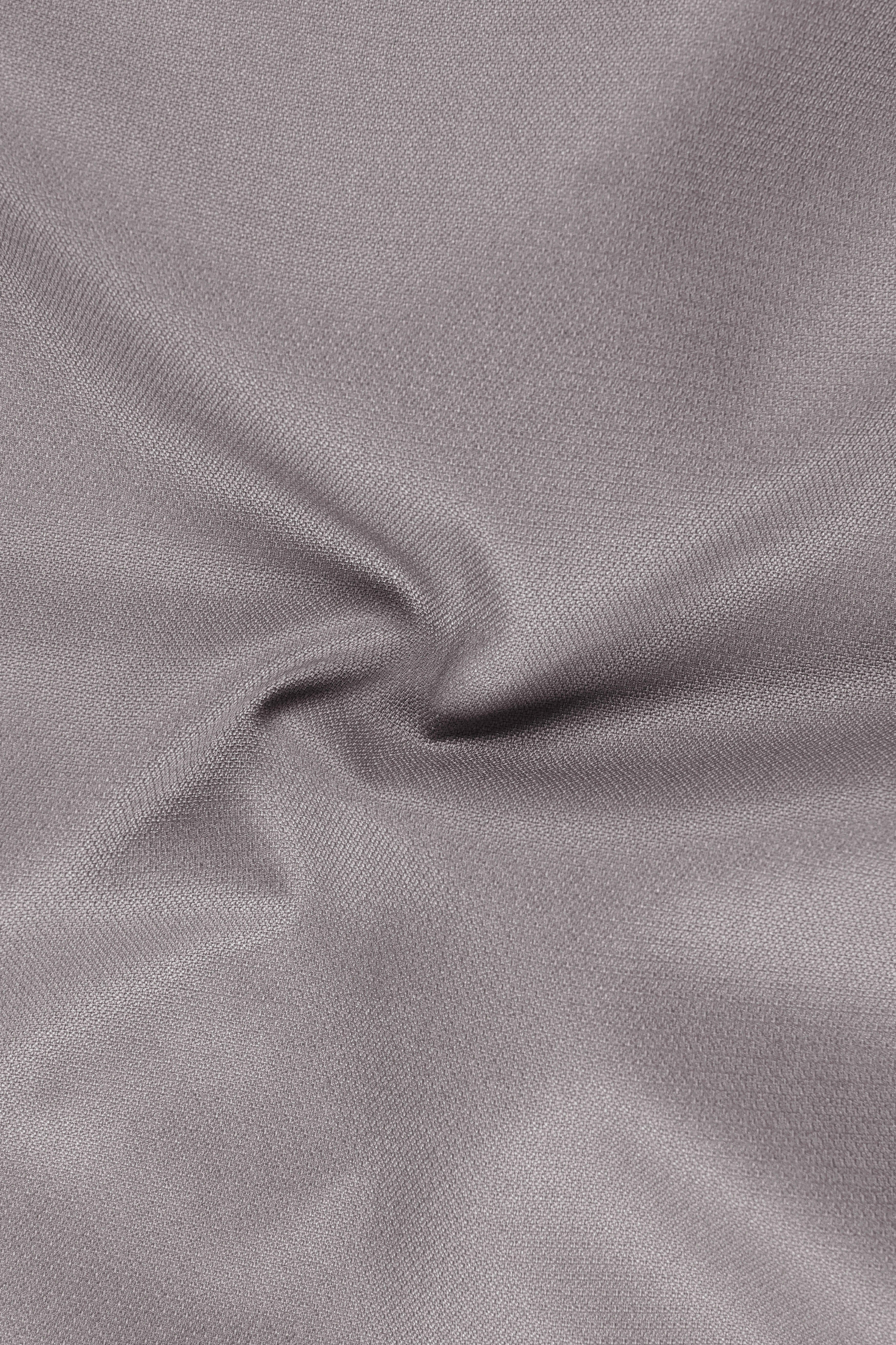 Helix-Fossil Gray Diamond Textured Wool Rich Slight Stretch Waistband Pant