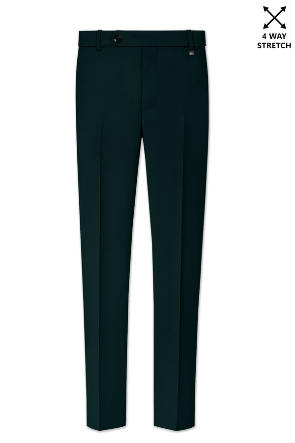 Terrain-Korean Swamp Green Solid Premium Wool Rich Double Breasted Suit For Men. Terrain-Korean Swamp Green Solid Premium Wool Rich Double Breasted Suit For Men.