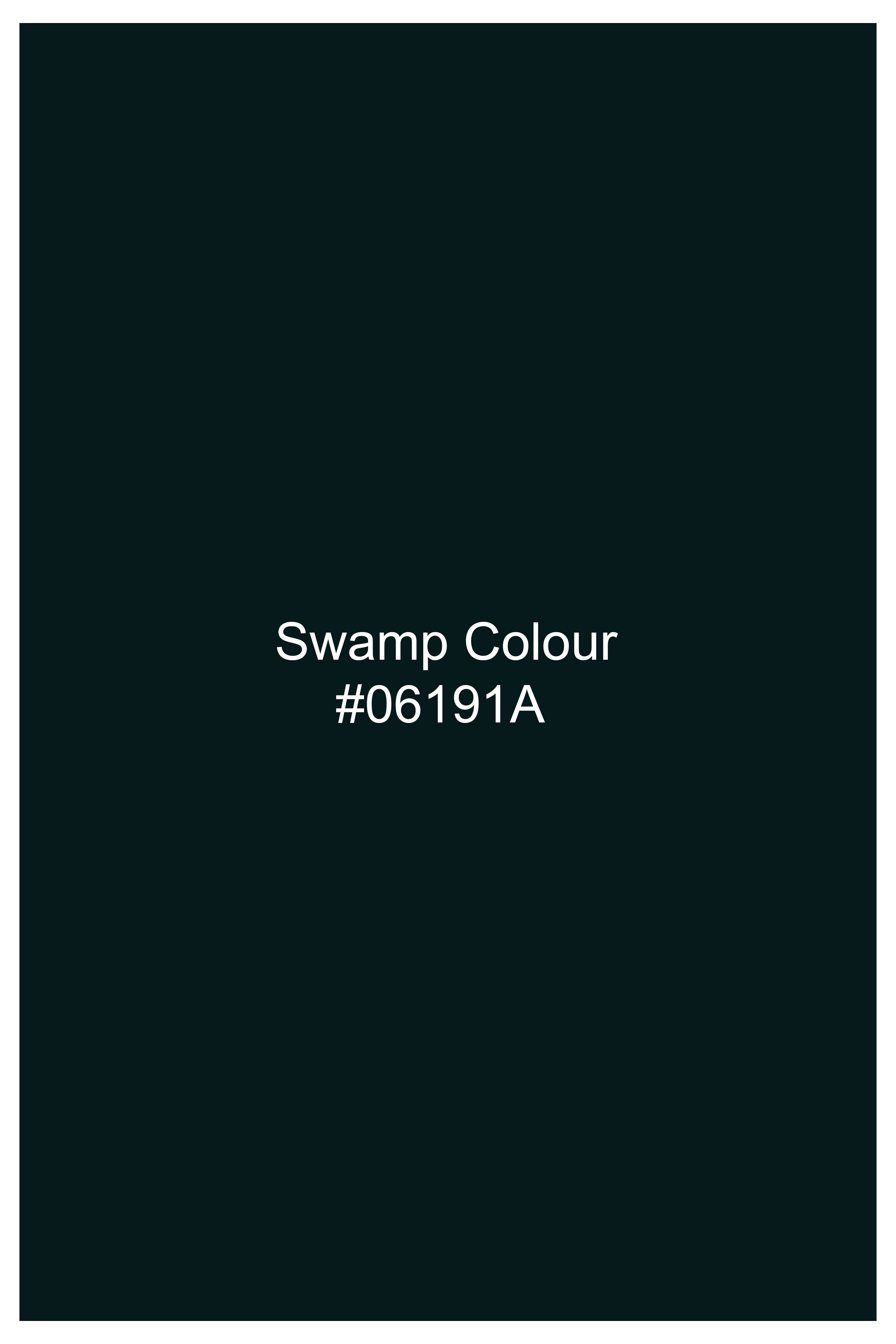 Terrain-Korean Swamp Green 4-Way Stretch Wrinkle-Free Wool Rich Stretchable Waistband Pant