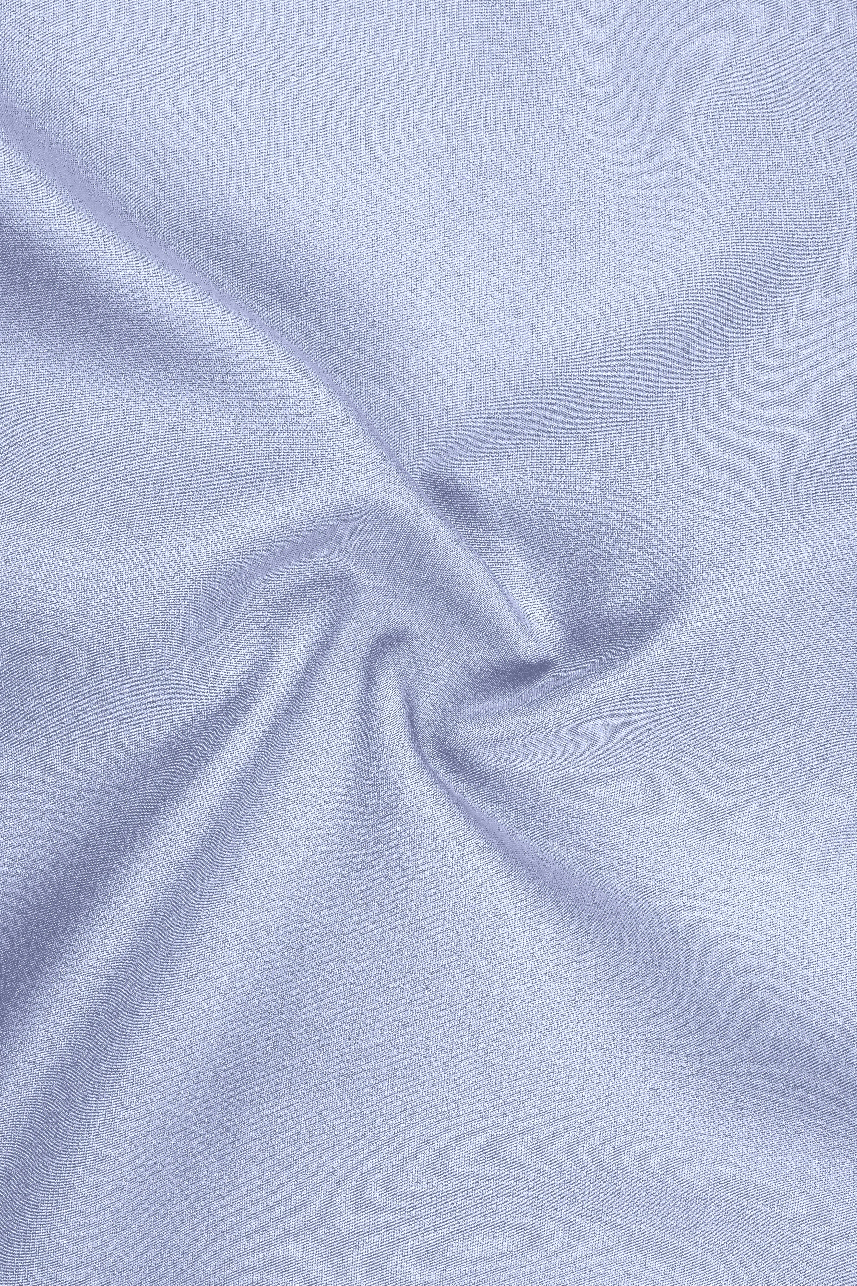 Azure-Periwinkle Blue Wool Rich Slight Stretch Waistband Pant