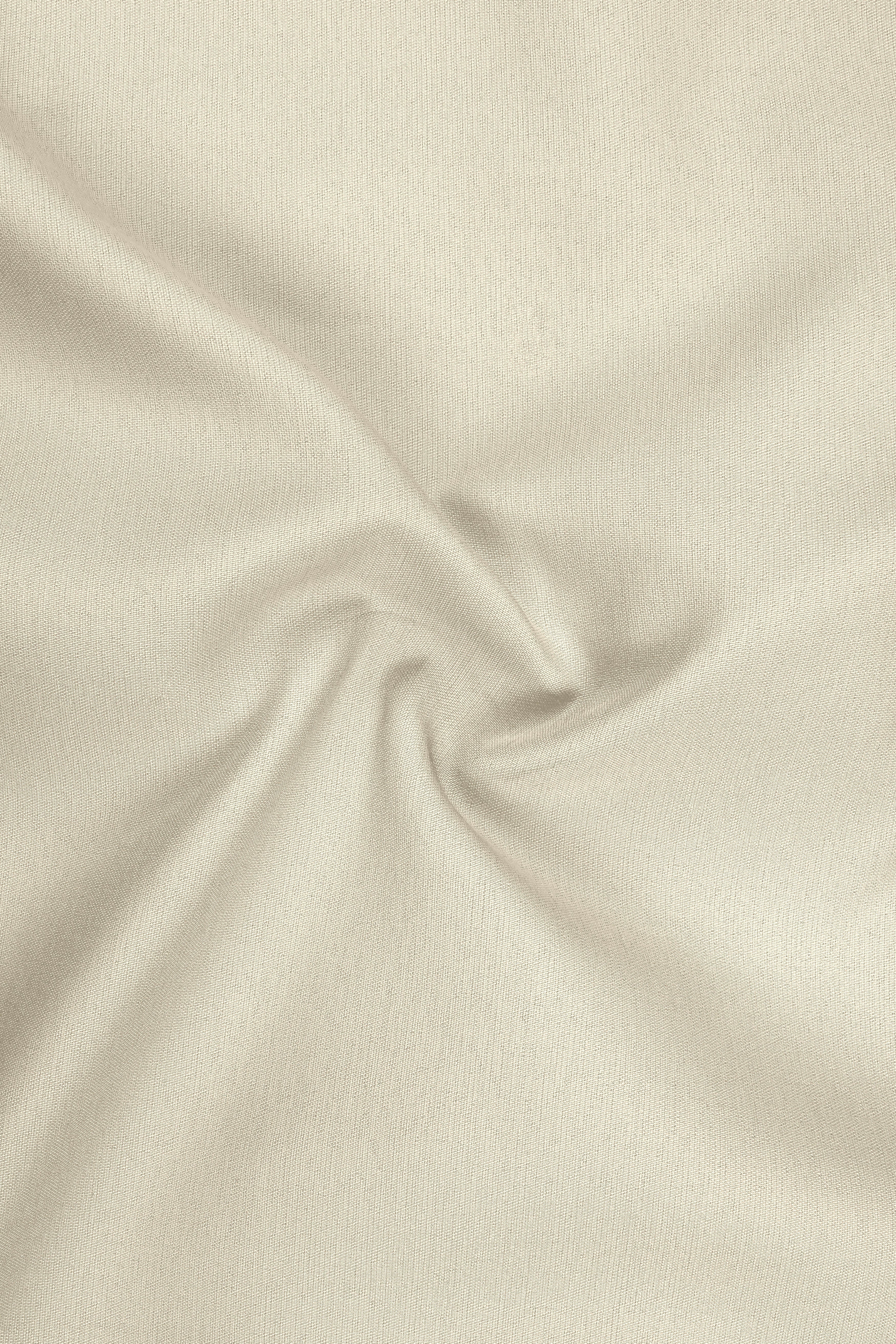Ivora-Almond Cream Wool Rich Slight Stretch Waistband Pant