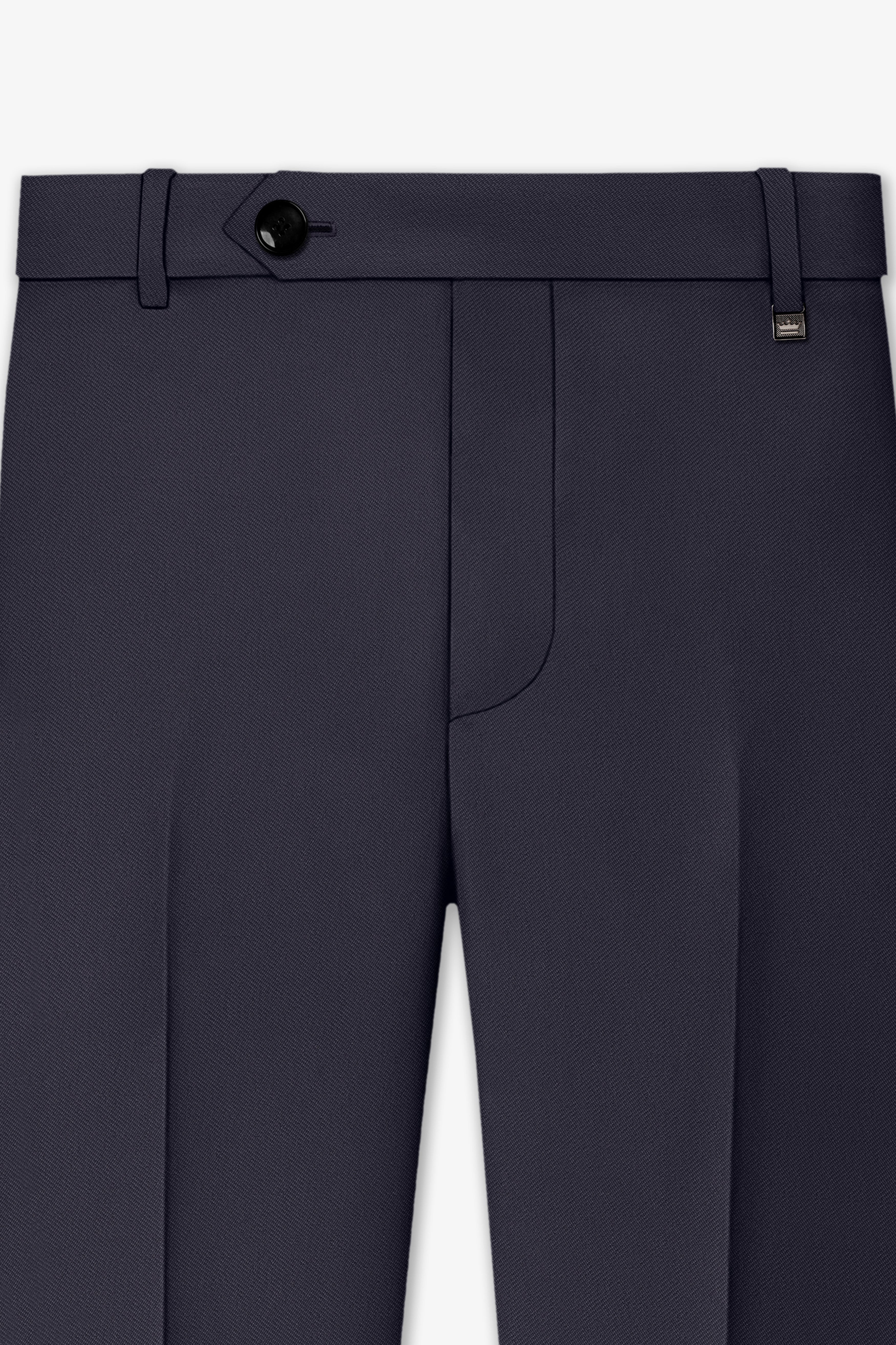 Aeris-Bastilie Gray 4-Way Stretch Wrinkle-Free Fluid Drape Fabric Stretchable Waistband Pant