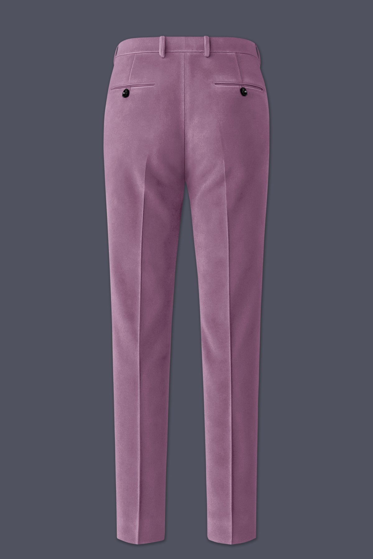 Veloura-Strikemaster Pink Velvet Stretchable Waistband Pant