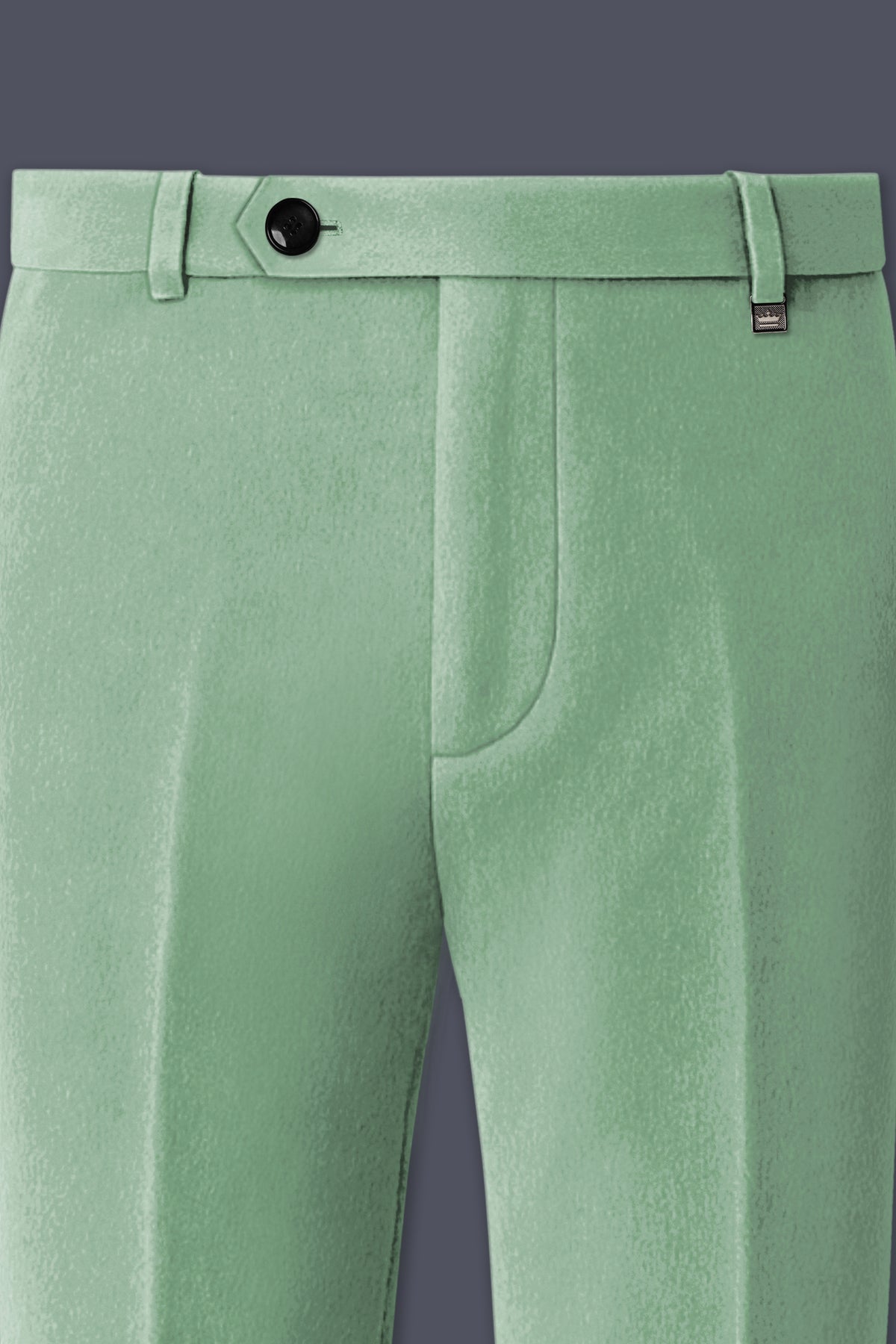 Nocturne-Amulet Green Velvet Stretchable Waistband Pant