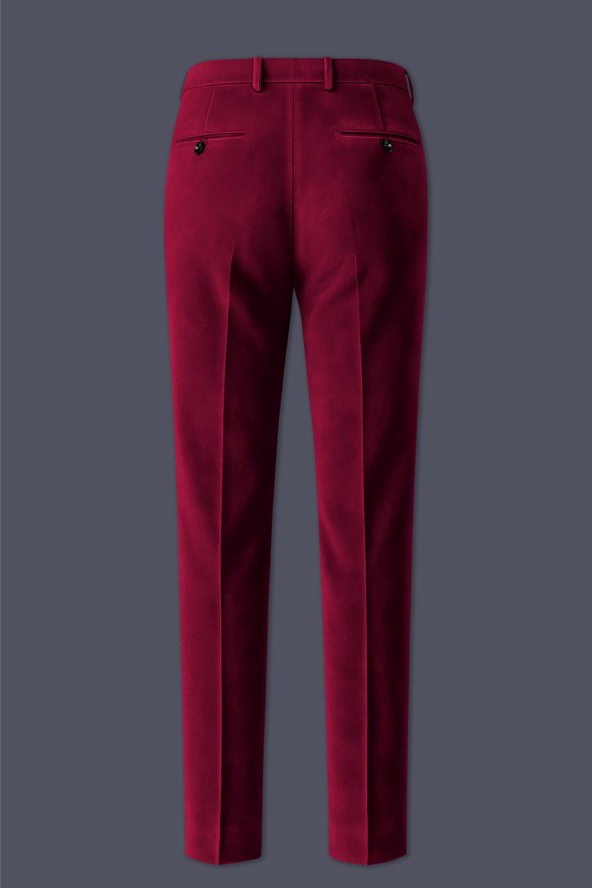 Nocturne-Cab Sav Maroon Velvet Stretchable Waistband Pant