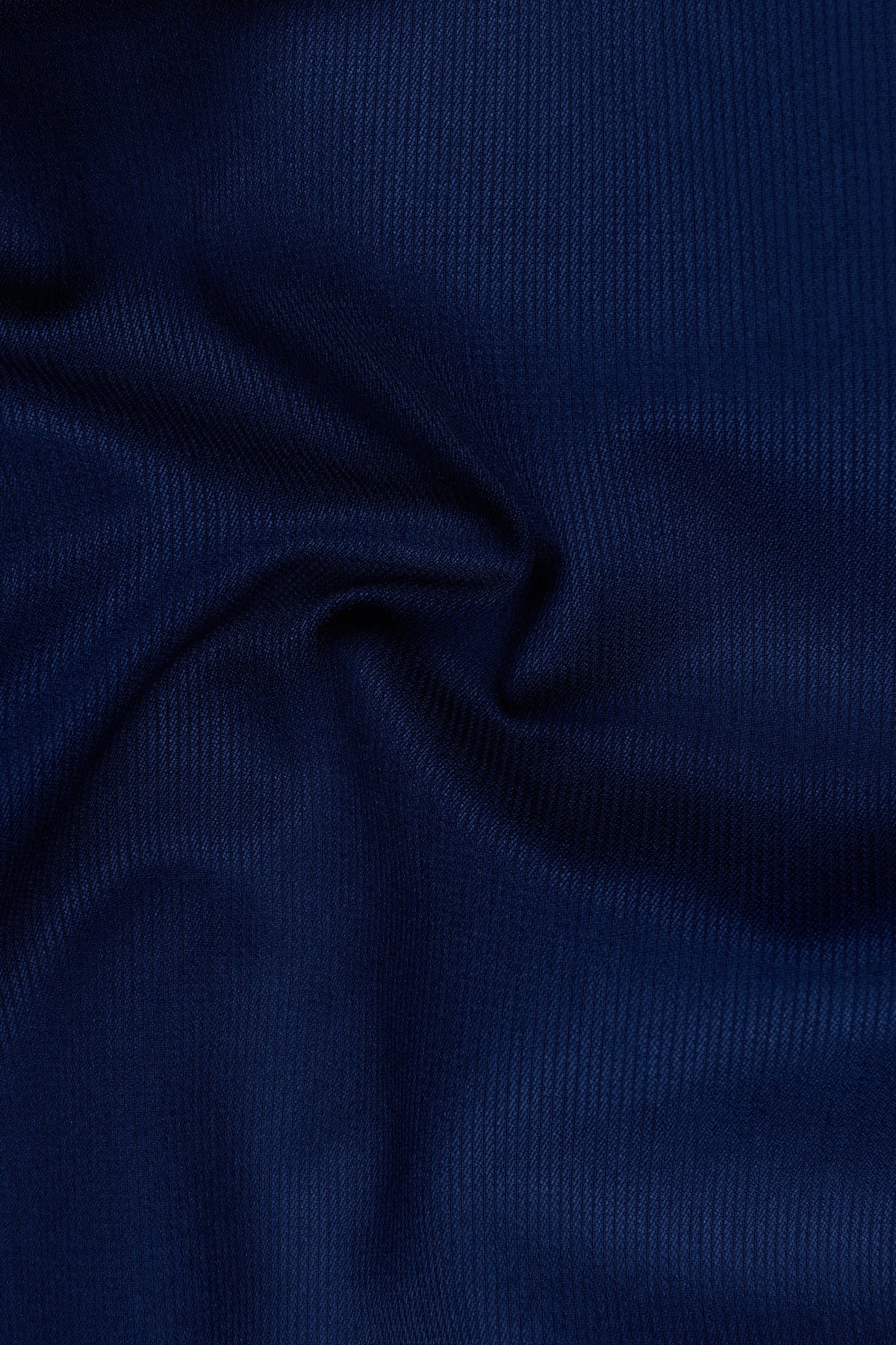 Velmont-Bunting Blue Diamond Textured Wool Rich Slight Stretch Waistband Pant
