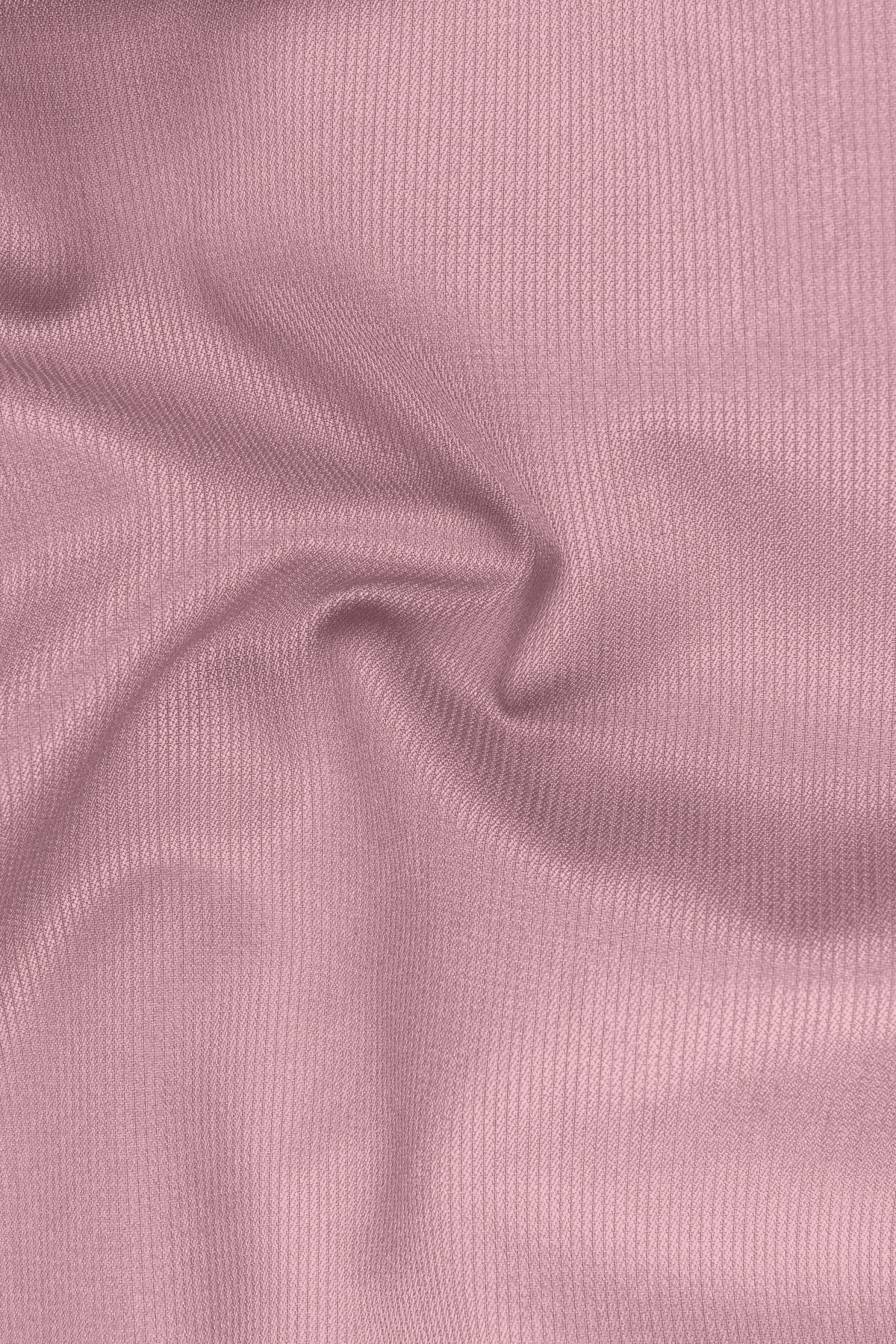Isadora-Careys Pink Diamond Textured Wool Rich Slight Stretch Waistband Pant