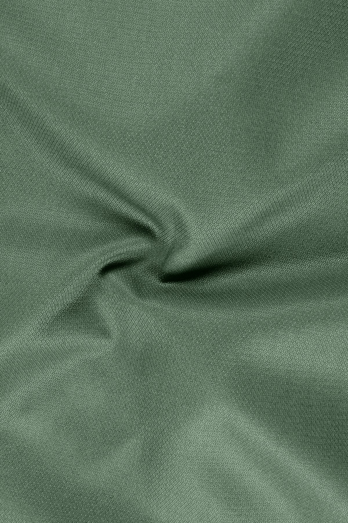 Avon-Glade Green Diamond Textured Wool Rich Slight Stretch Waistband Pant