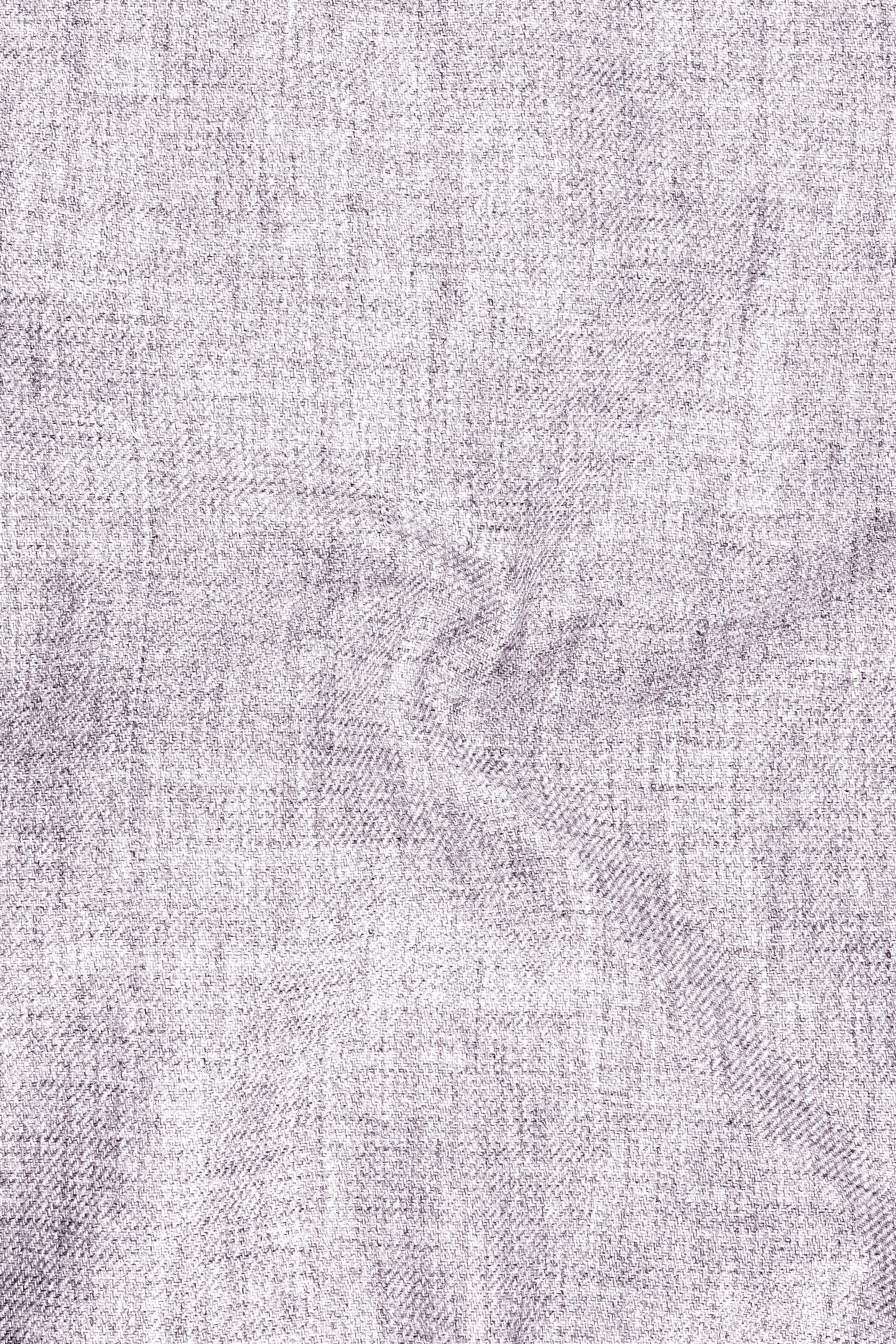 Glacier-Lilac Gray Textured Tweed Single Breasted Trench Coat