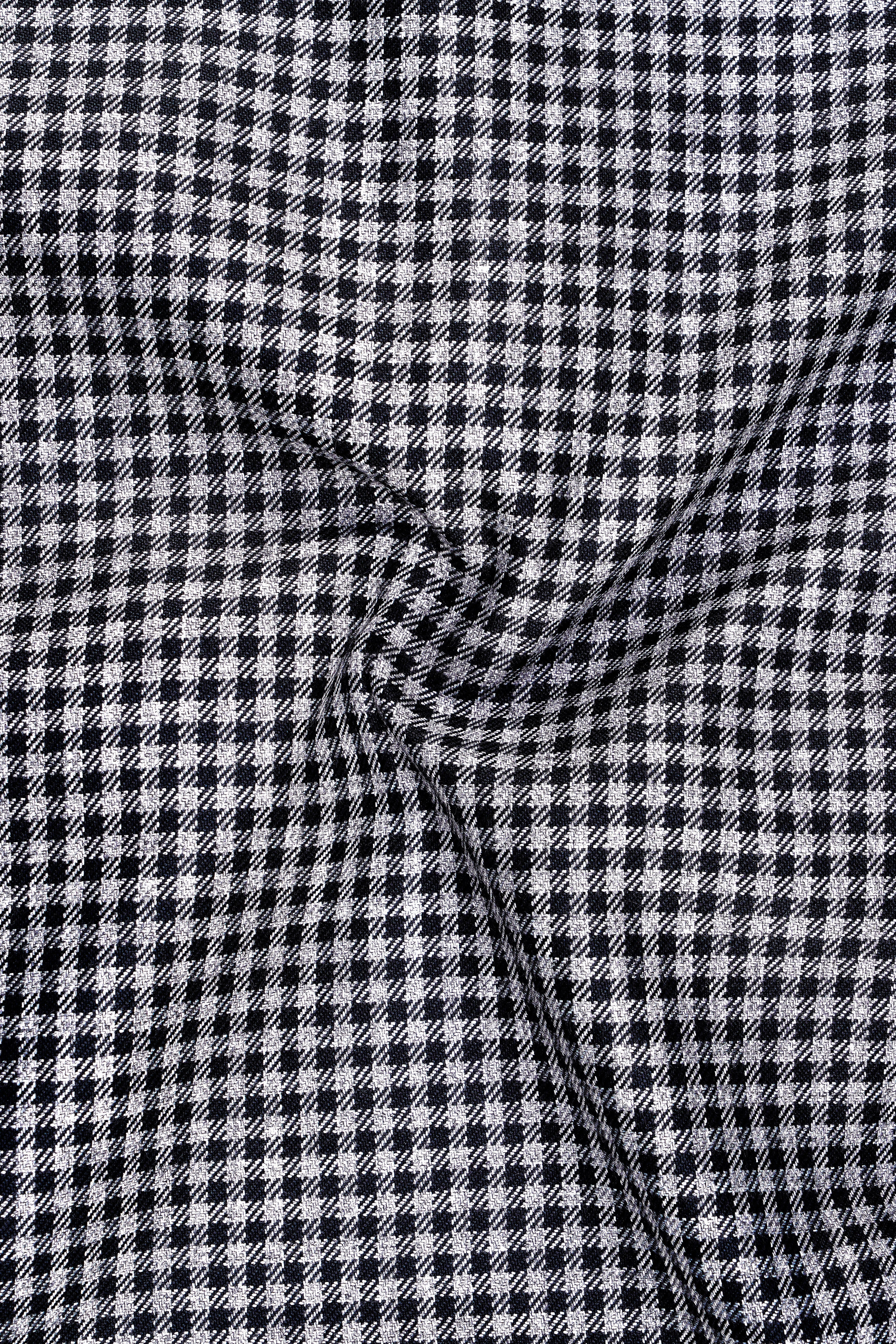 Graphite-Metallic Gray And Tuatara Gingham Plaid Tweed Single Breasted Trench Coat With Pant