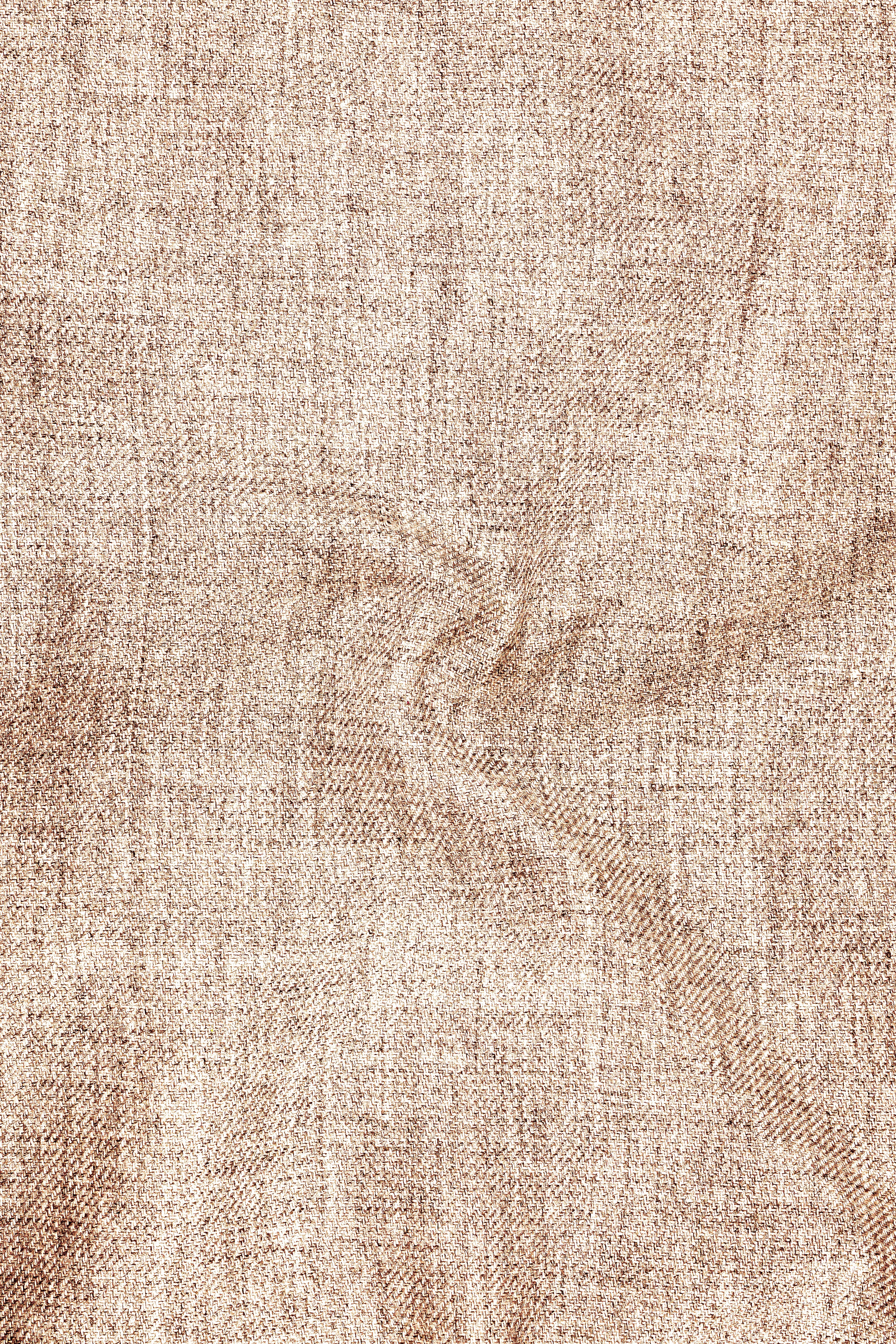 Ivoro-Bizarre Cream Textured Tweed Single Breasted Overcoat With Pant