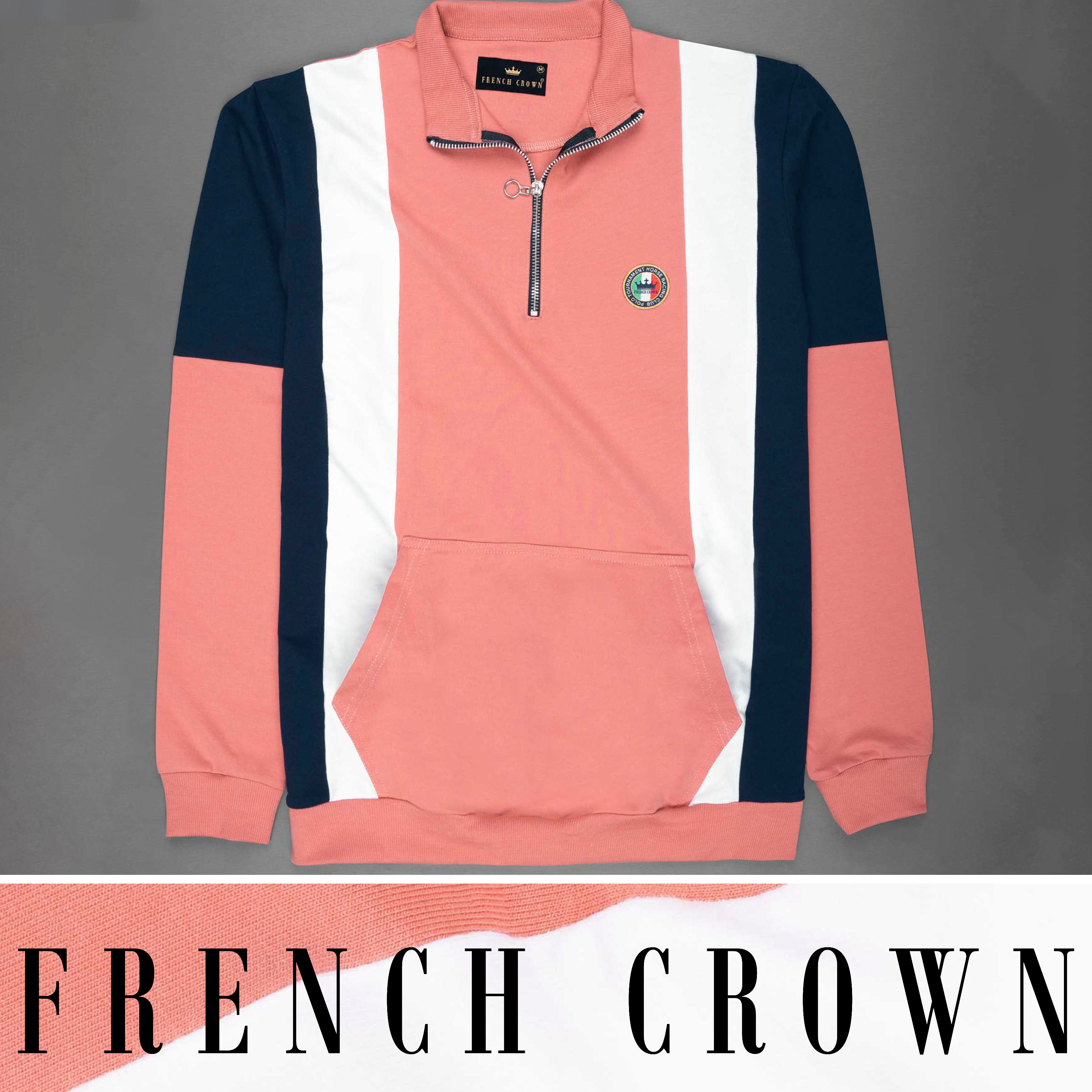 Geraldine Peach Full Sleeves Super Soft Premium Cotton Polo T