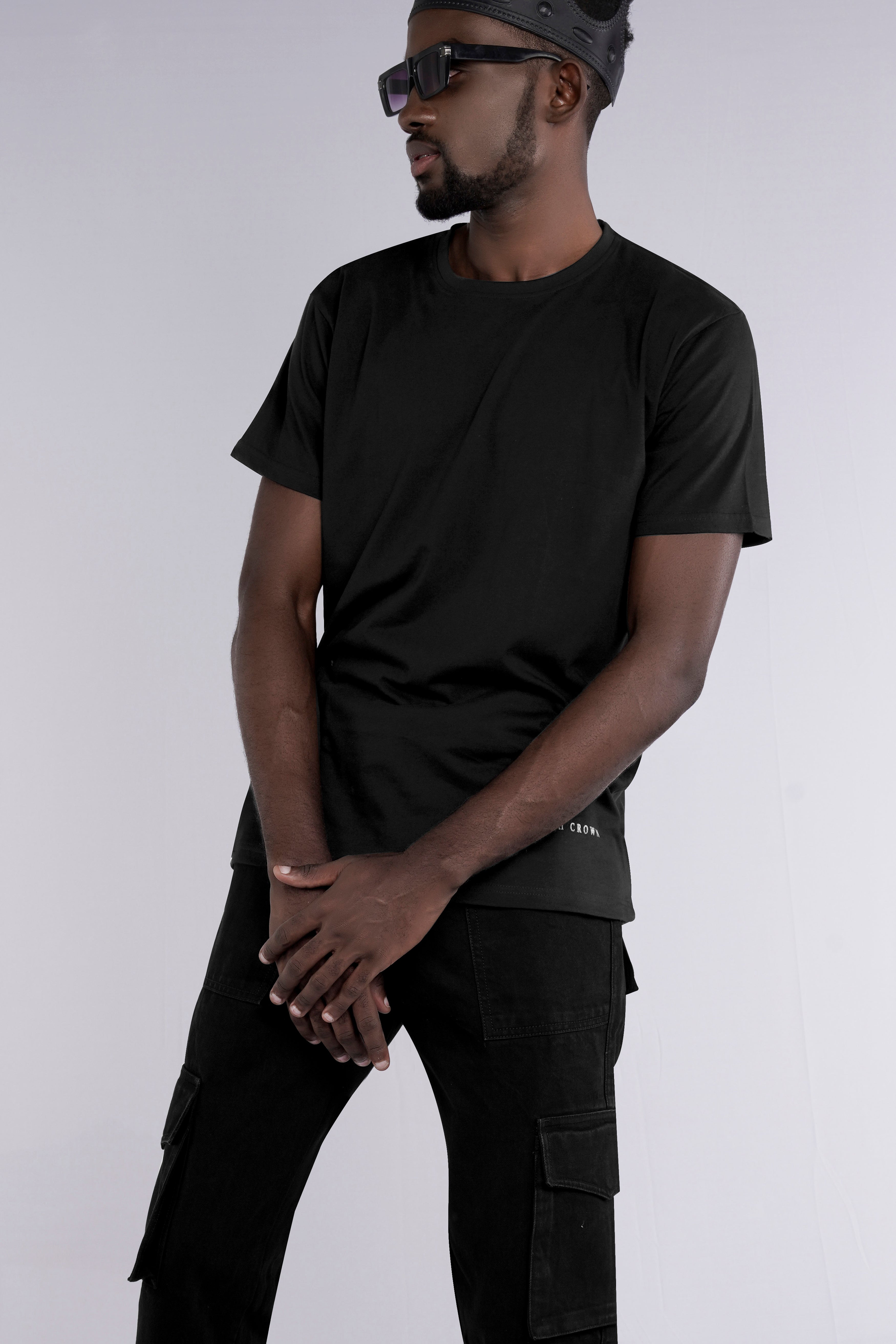 Jade Black Premium Cotton Organic T-shirt