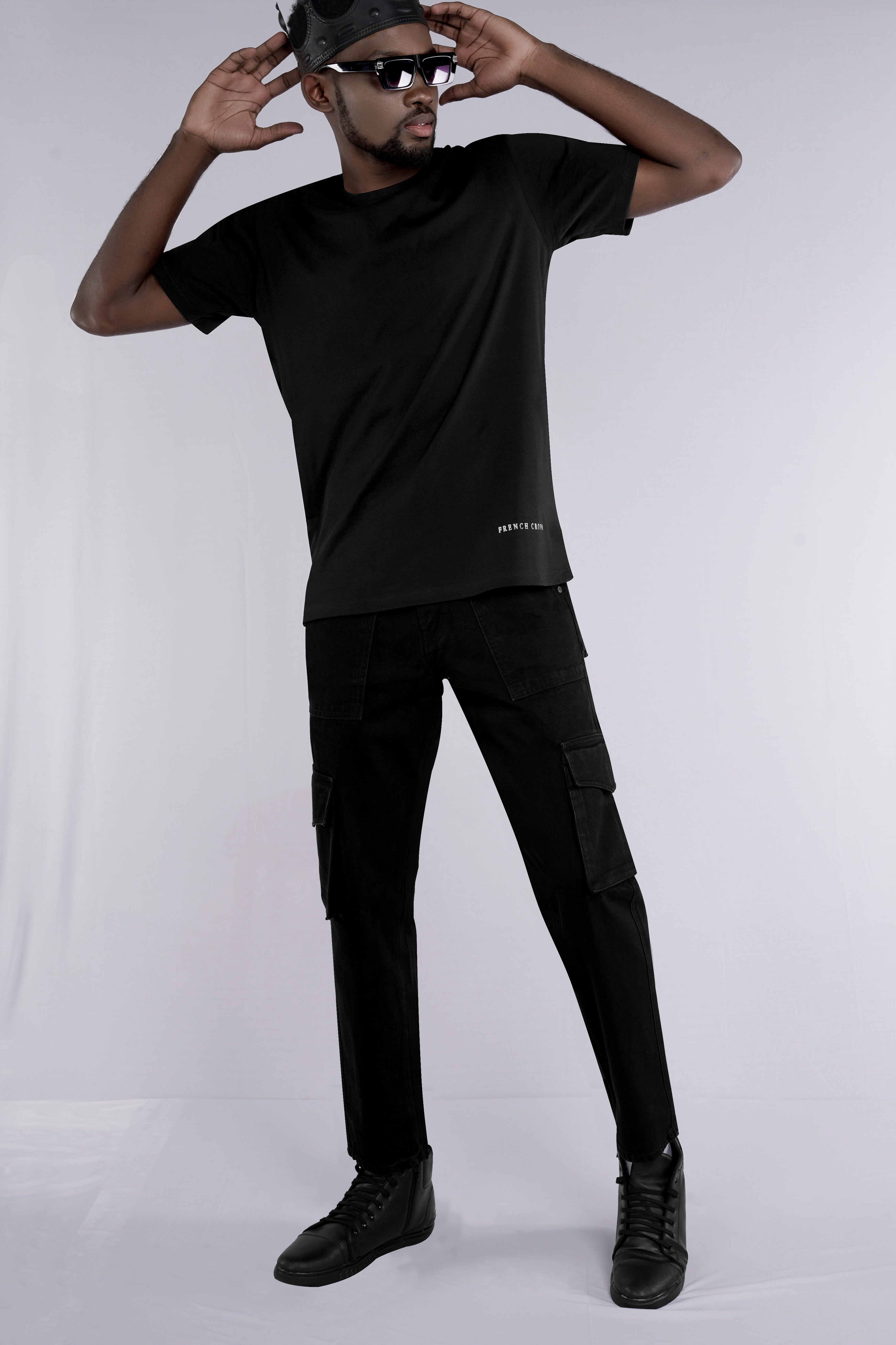 Jade Black Premium Cotton Organic T-shirt