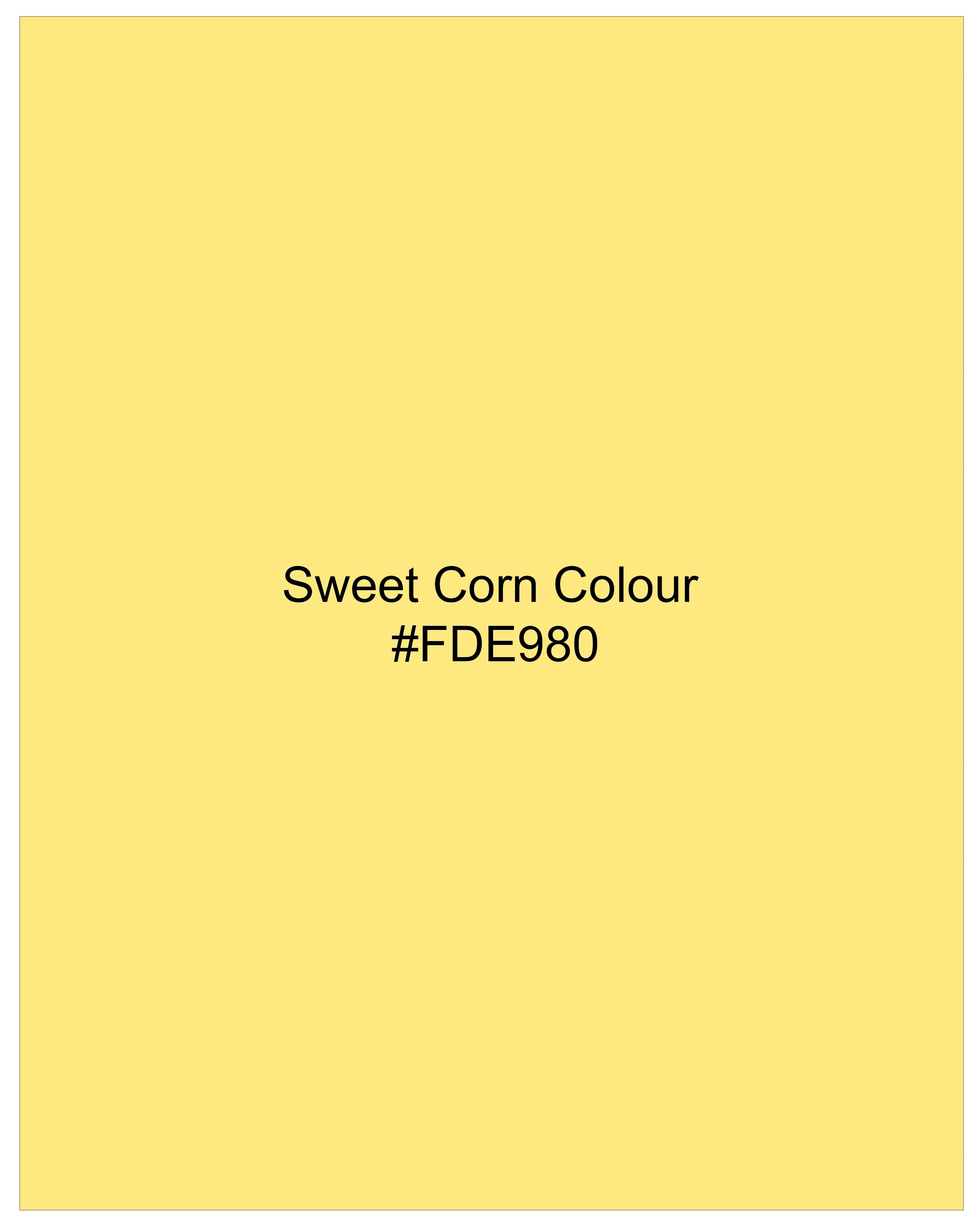 Sweet Corn Yellow Organic Cotton Pique Polo TS842-S, TS842-M, TS842-L, TS842-XL, TS842-XXL
