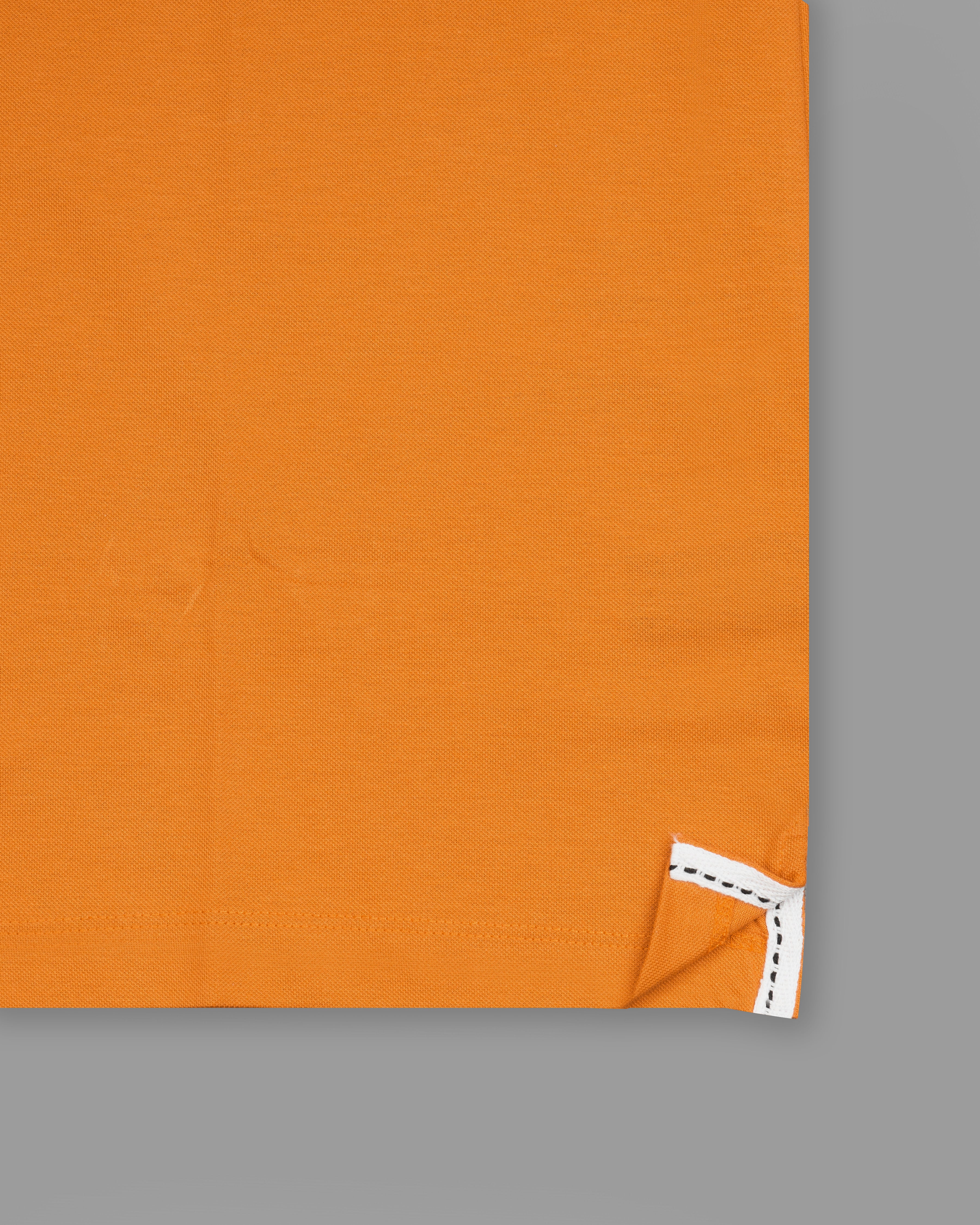 Fire Bush Orange and White Organic Cotton Pique Polo TS859-S, TS859-M, TS859-L, TS859-XL, TS859-XXL