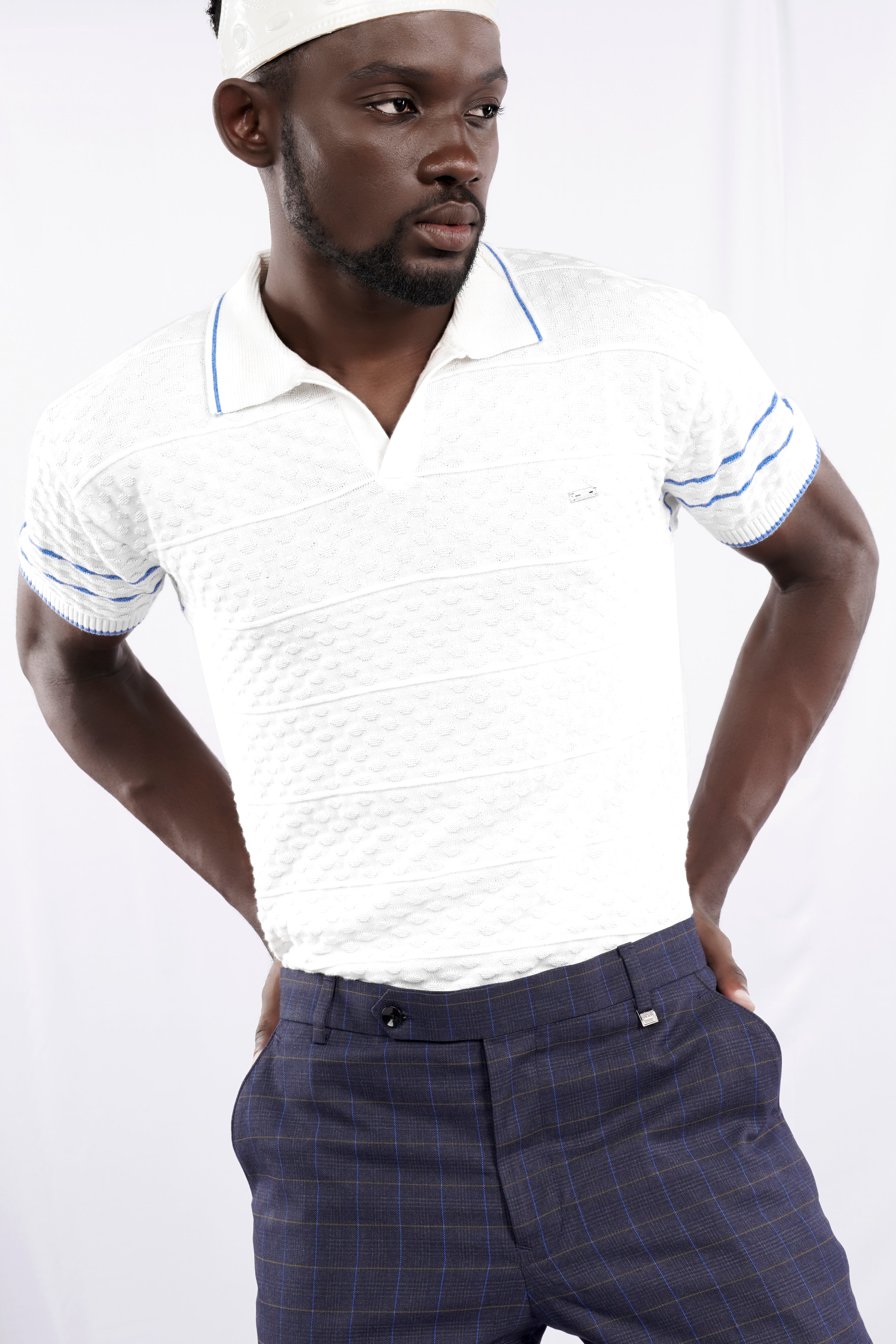 Men's cotton polo neck tops online