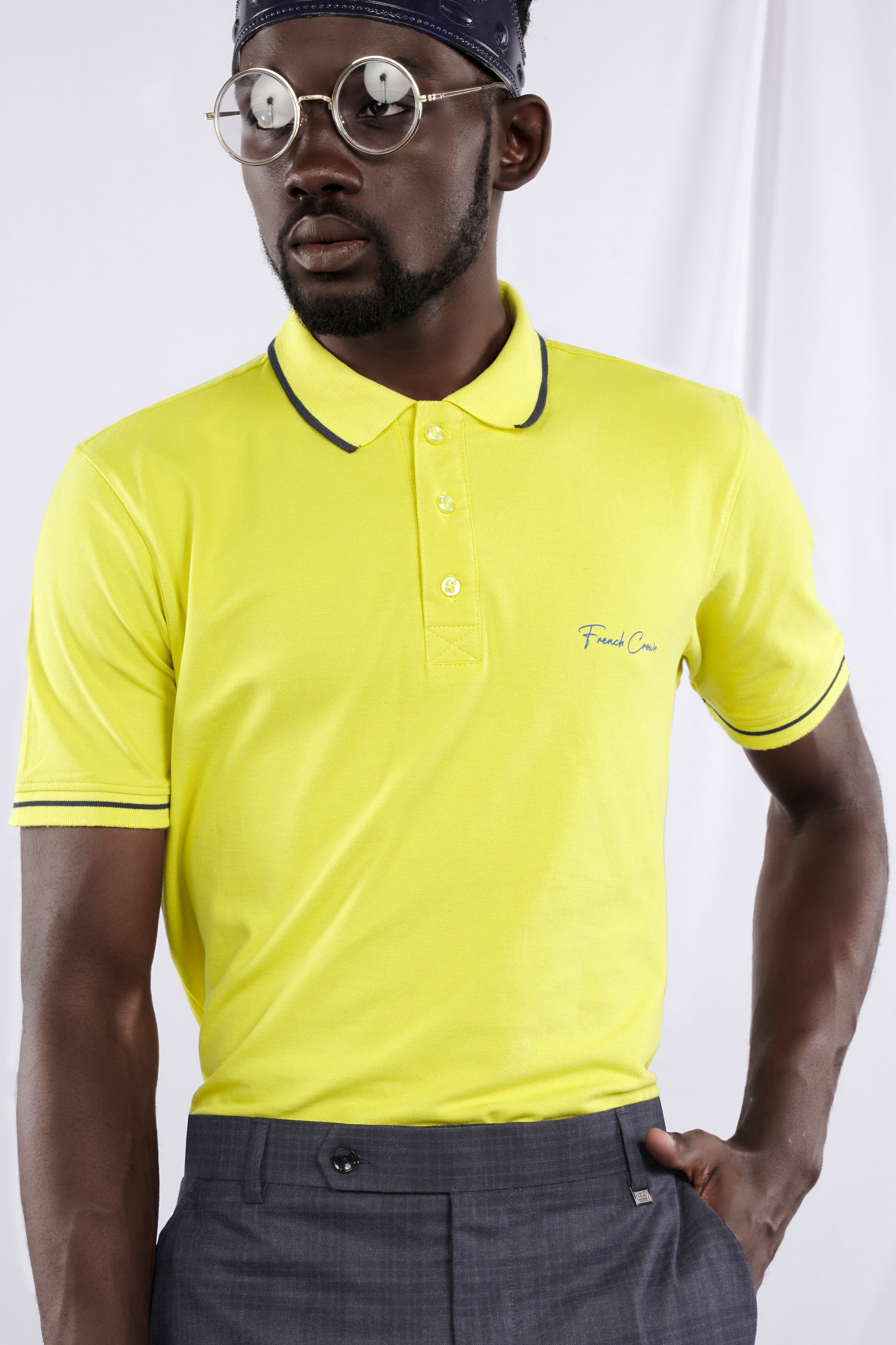 Lemon yellow hot sale polo shirt