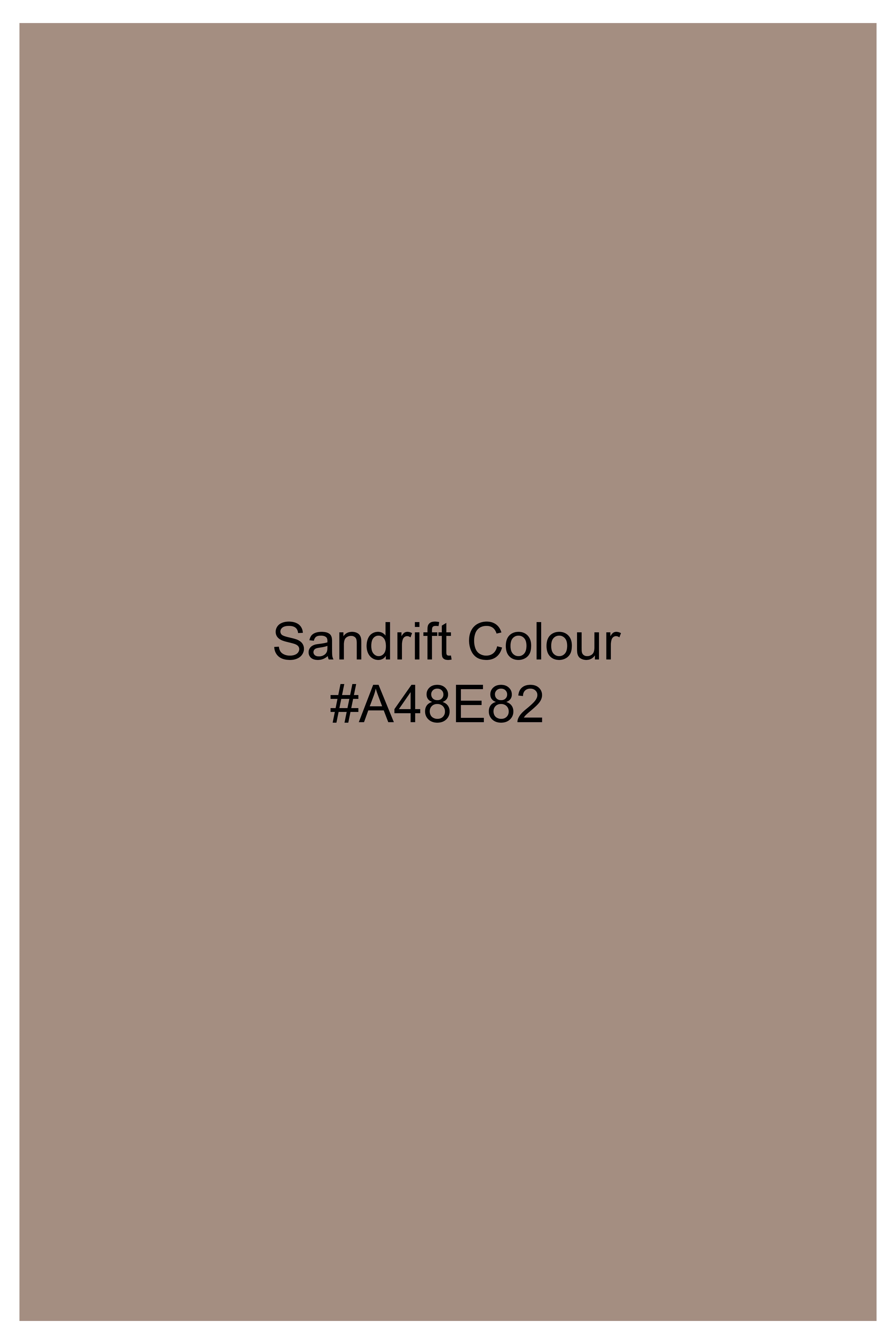 Sandrift Brown Super Soft Interlock Premium Cotton Round Neck T-Shirt TS914-S, TS914-M, TS914-L, TS914-XL, TS914-XXL