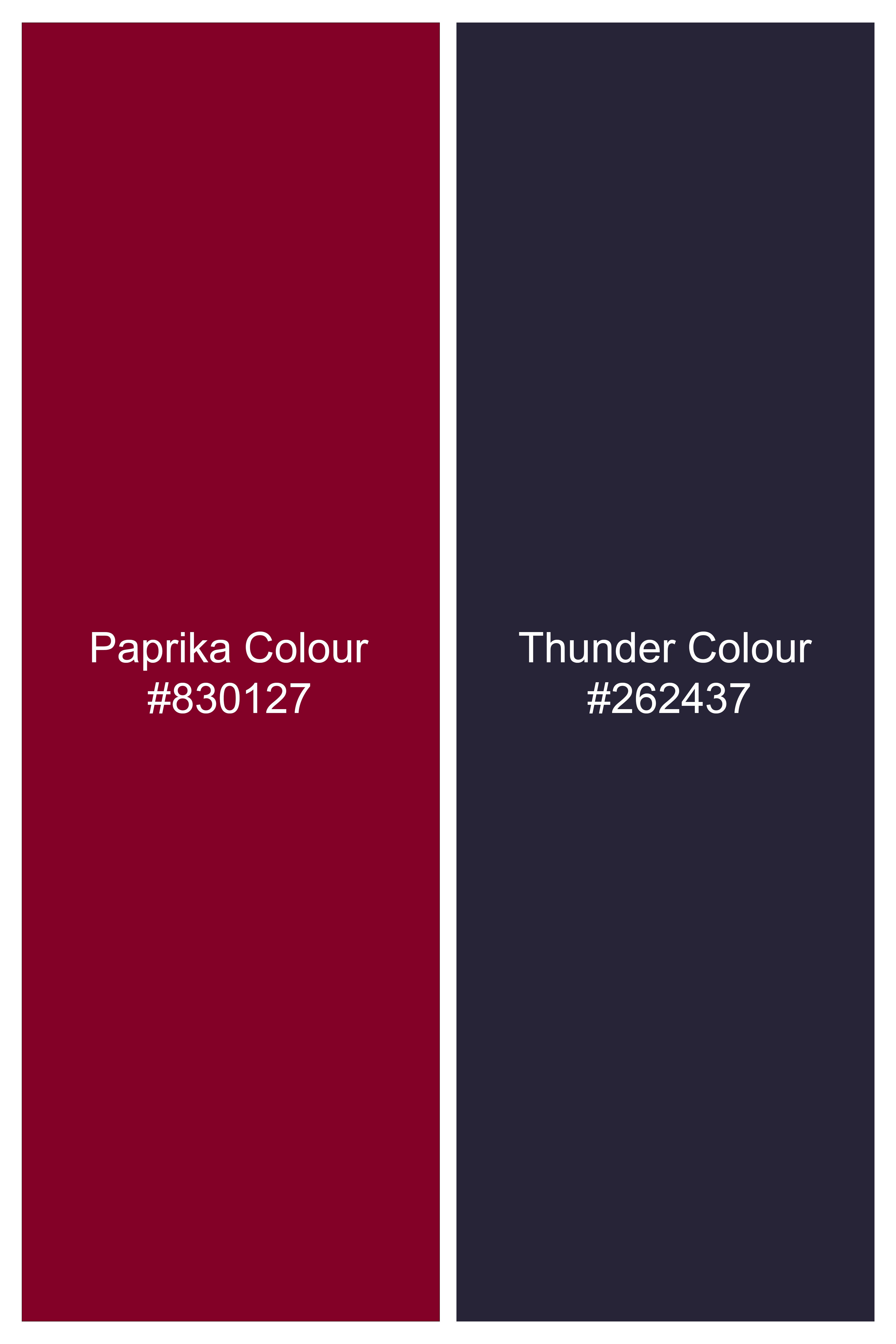 Paprika Red and Thunder Gray Premium Cotton Flat Knit Polo TS929-S, TS929-M, TS929-L, TS929-XL, TS929-XXL
