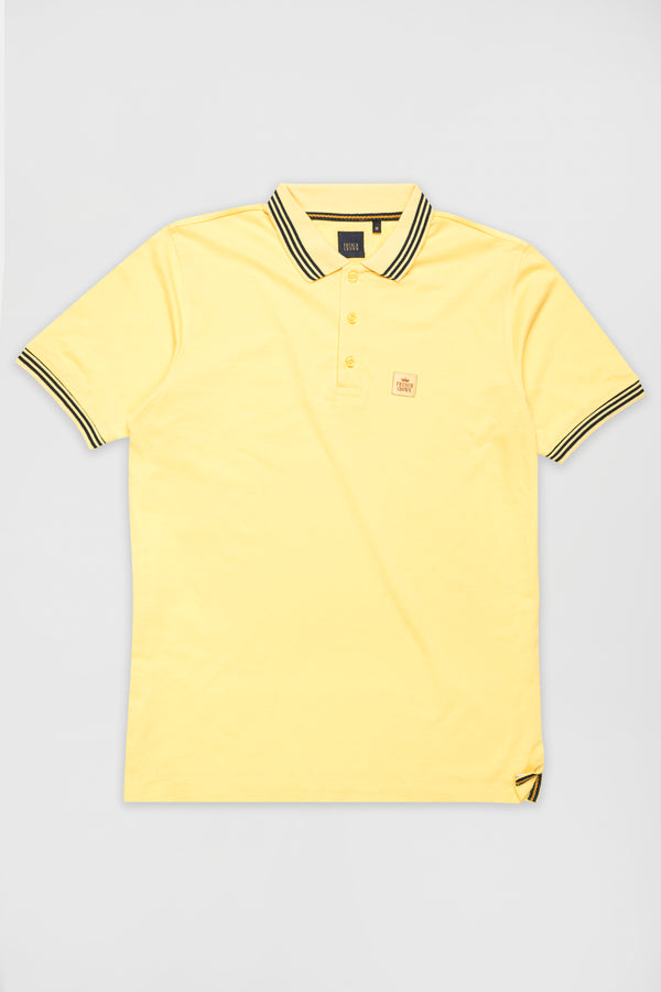 Vis Vis Yellow Premium Cotton Pique Polo