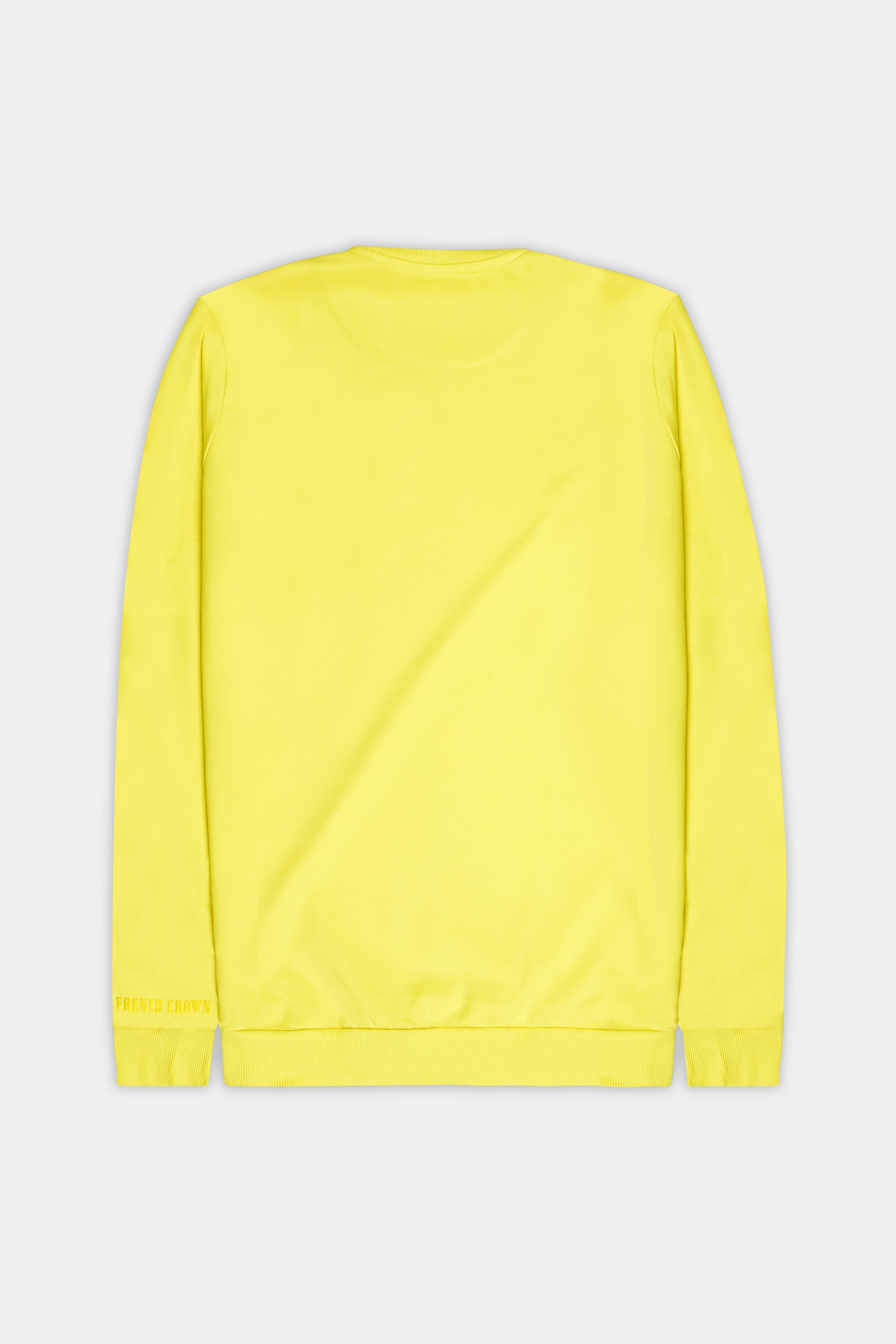 Dandelion Yellow Baseball Printed Premium Organic Cotton Sweatshirt