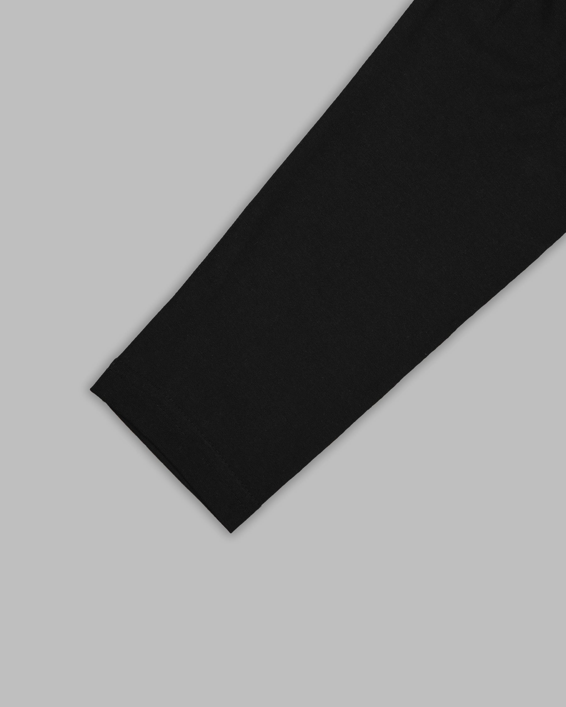 Jade Black Full-Sleeve Super soft Premium Cotton T-shirt