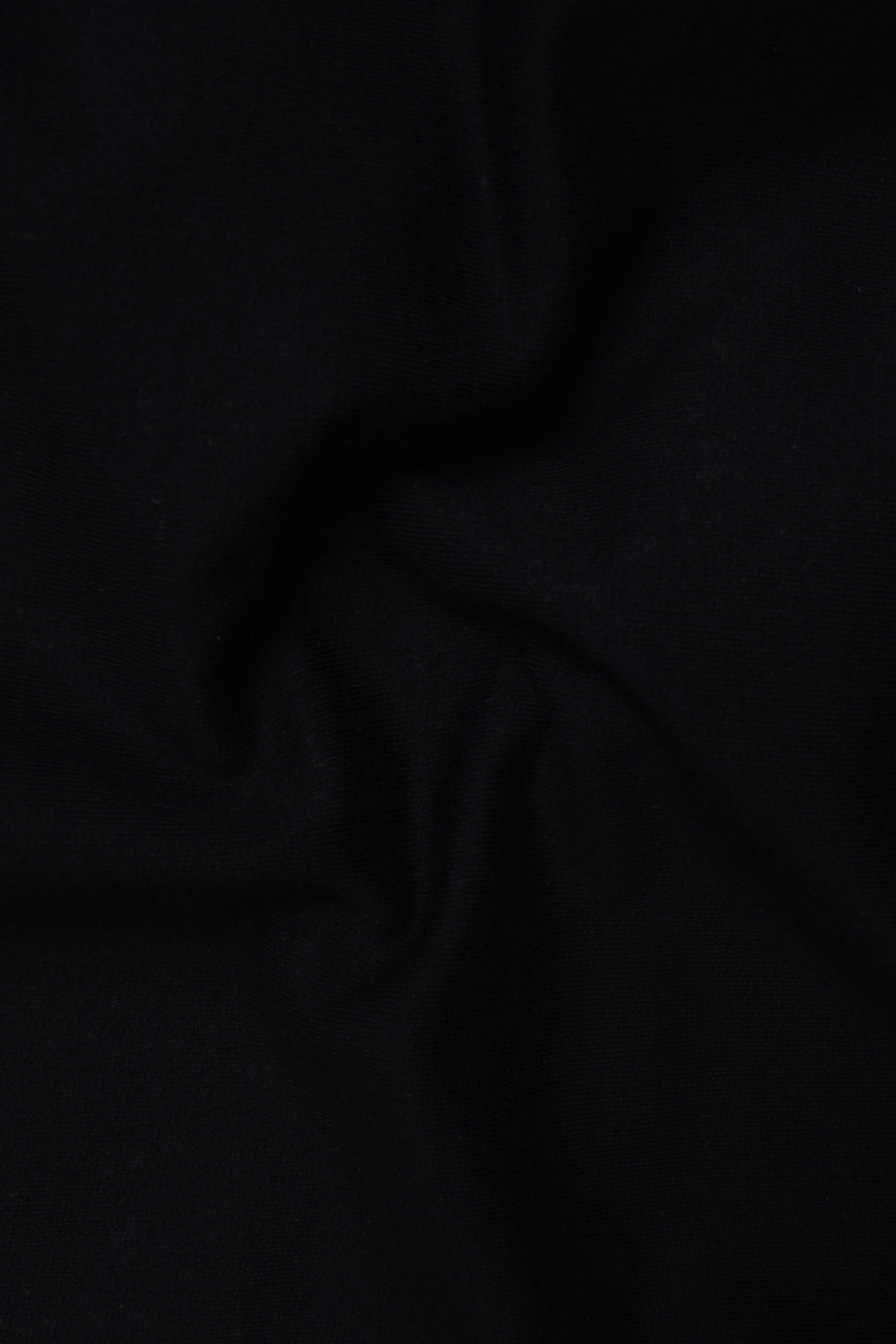 Jade Black Solid Premium Cotton T Shirt