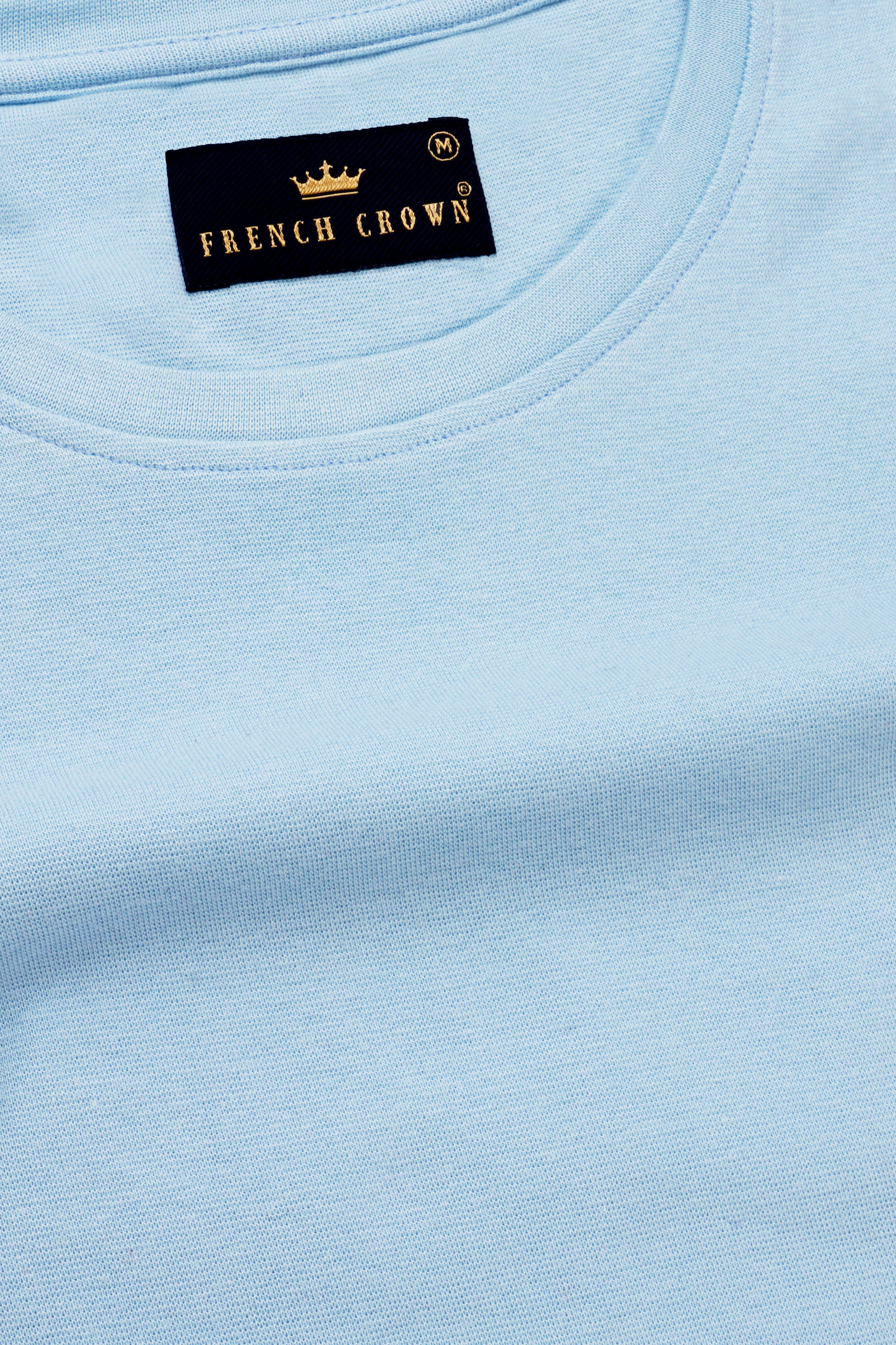 Skyvyn-Spindle Blue Premium Cotton T-Shirt