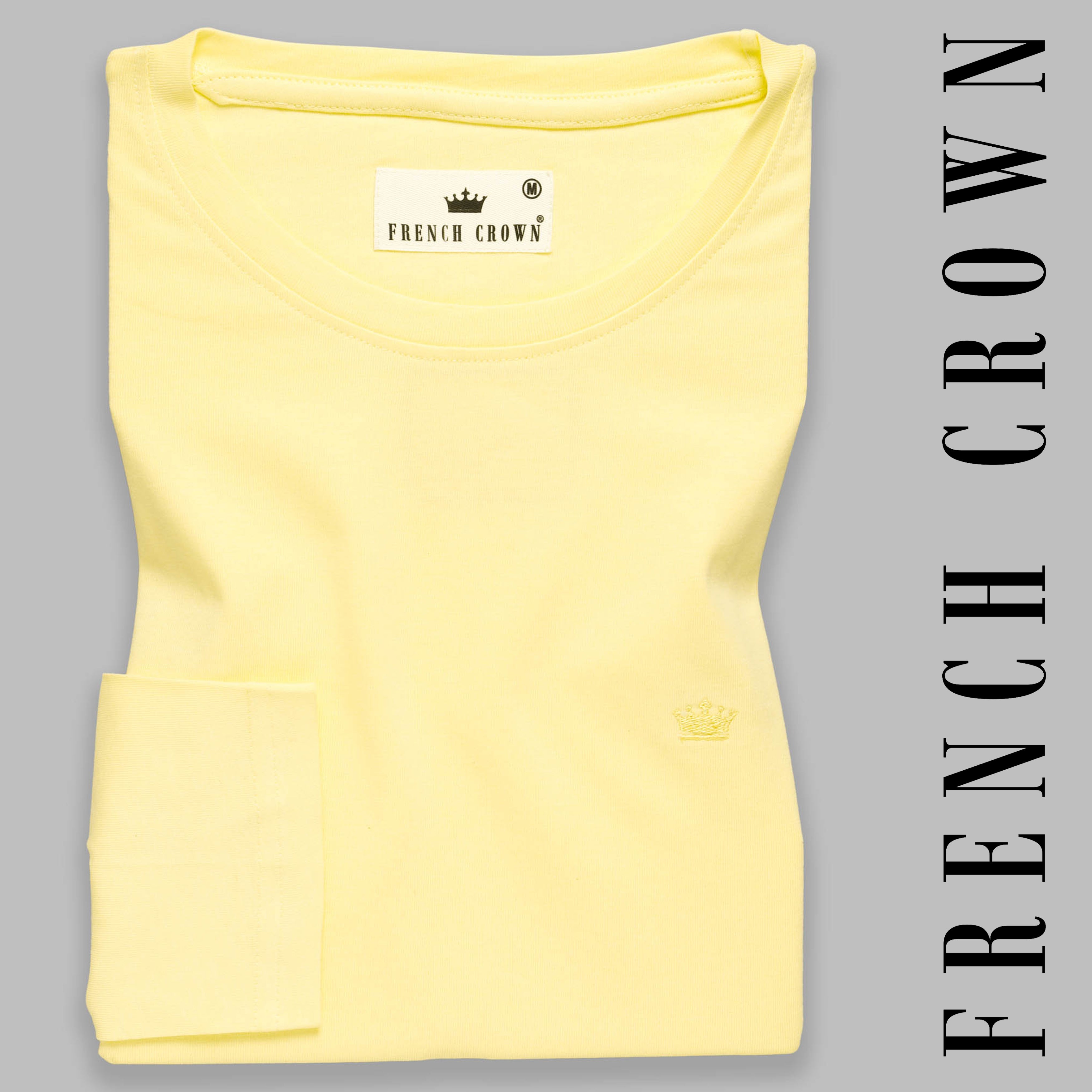 Yellow Super Soft Full Sleeve Organic Cotton T-Shirt