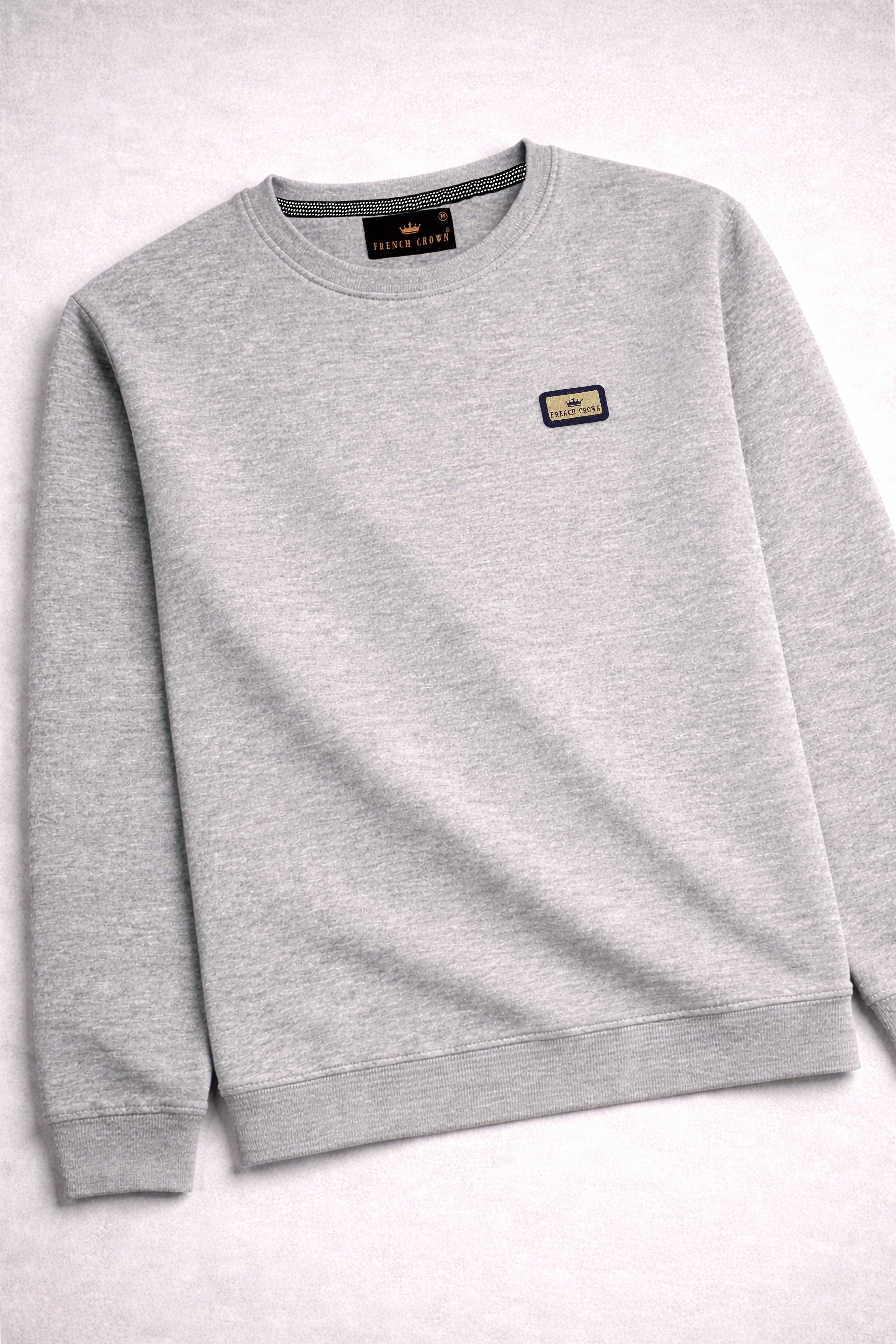 Celeste Grey  Full Sleeve Premium Cotton Jersey Sweatshirt