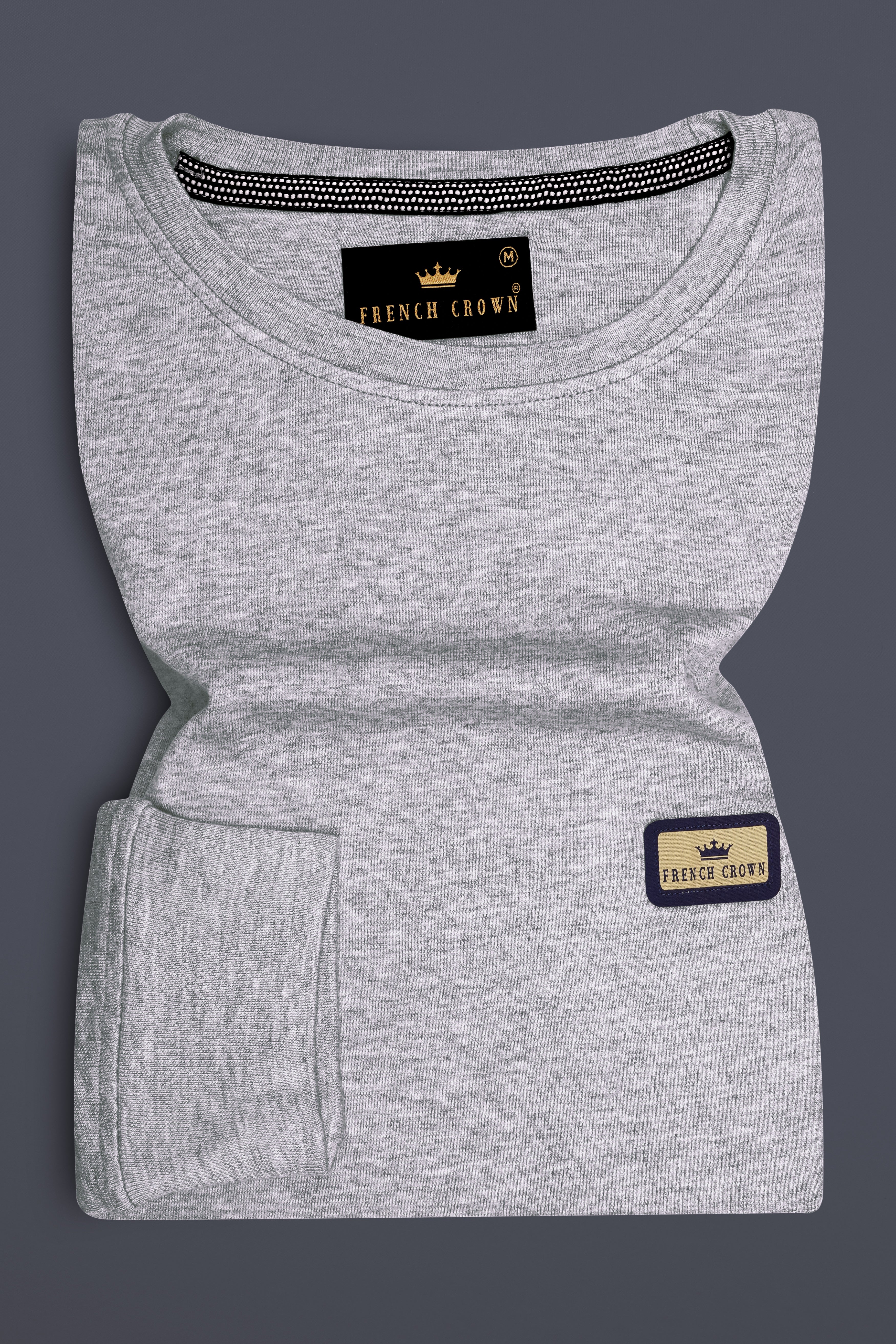 Celeste Grey  Full Sleeve Premium Cotton Jersey Sweatshirt