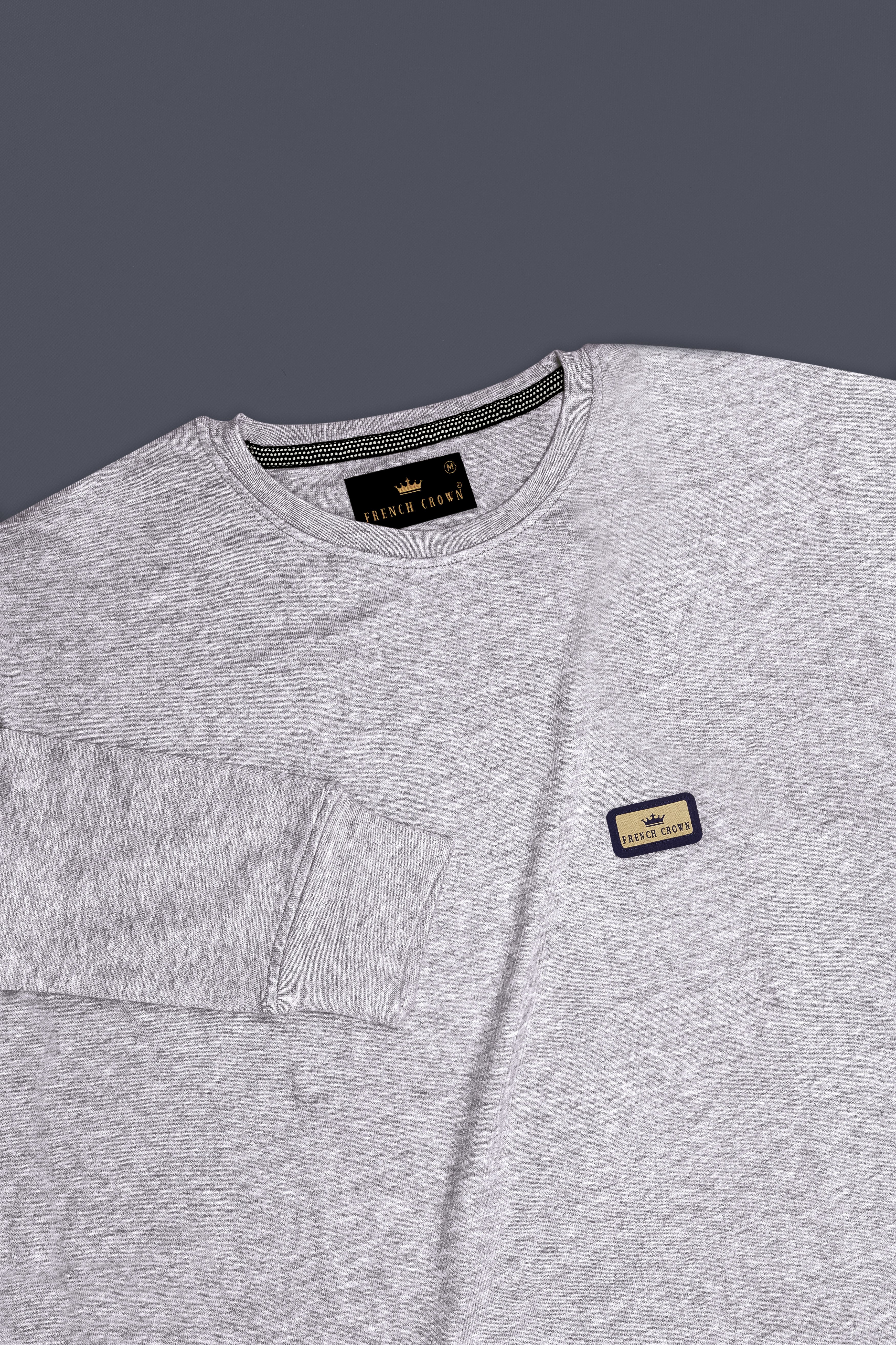 Celeste Grey  Full Sleeve Premium Cotton Jersey Sweatshirt