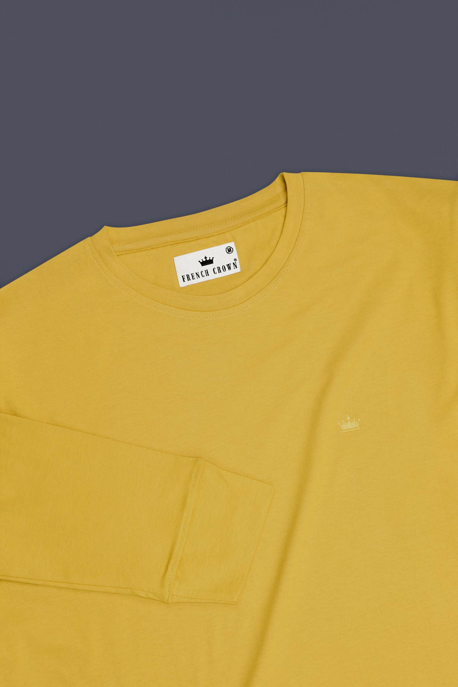 Goldenrod Yellow Full Sleeve Premium Cotton Jersey Sweatshirt