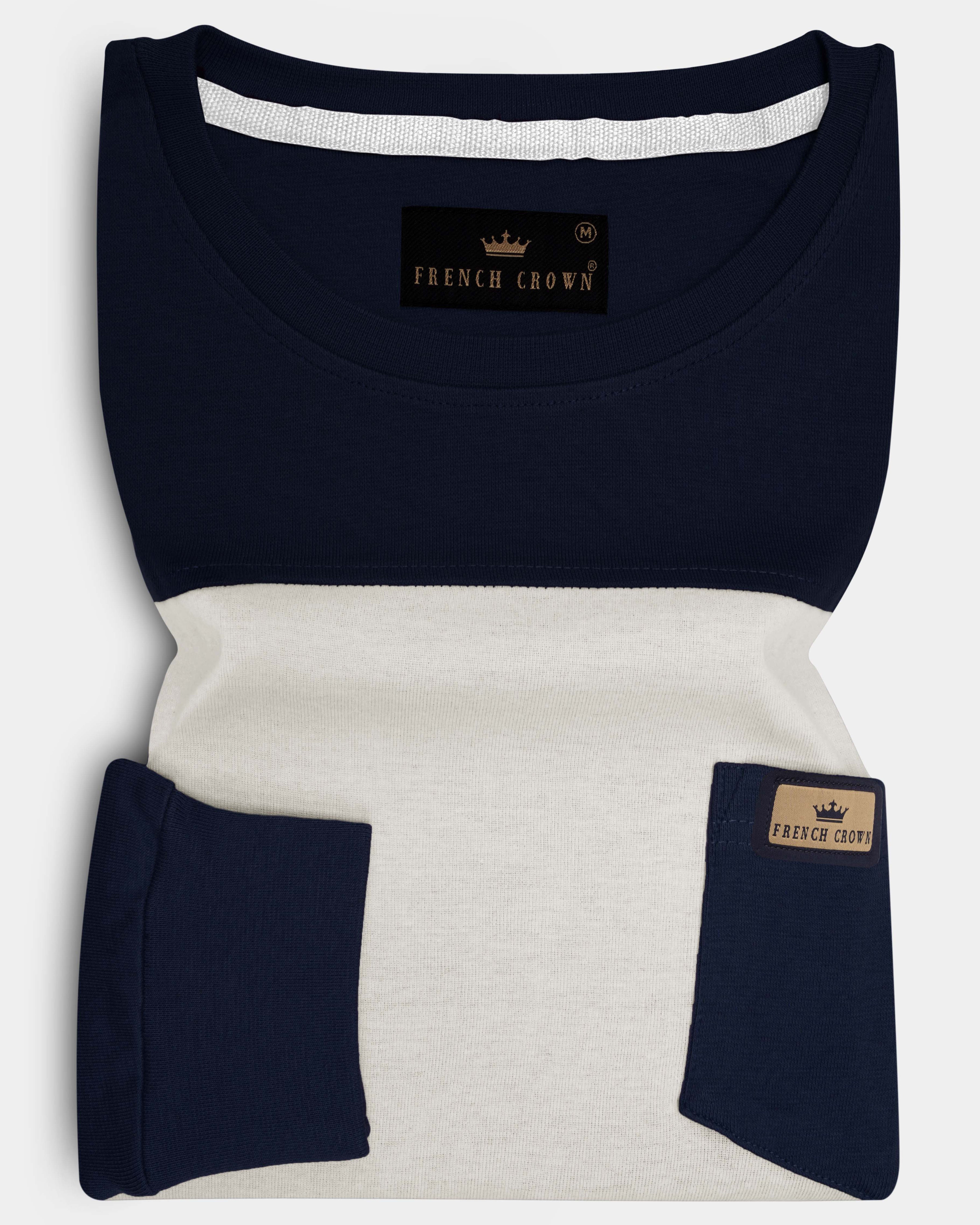 Givry with Mirage Blue Full Sleeve Premium Cotton Jersey Sweatshirt