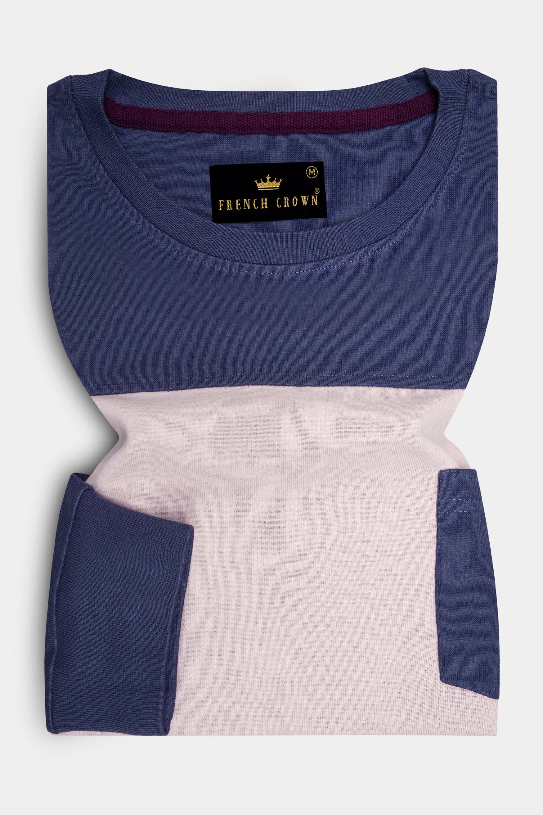 Pale Pink and Mulled Wine Super Soft Premium Jersey Sweatshirt