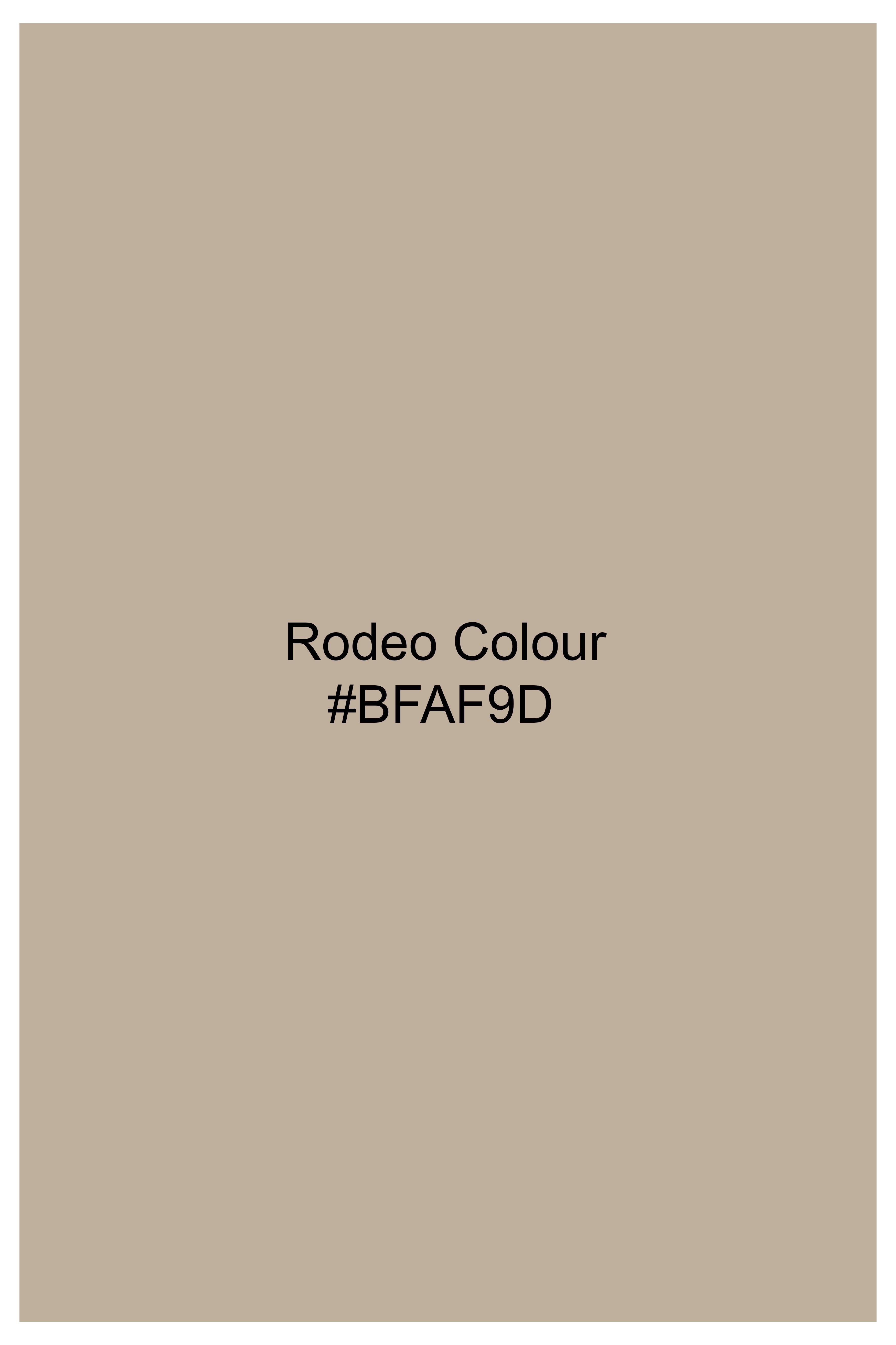 Rodeo Brown Hand Painted Premium Cotton Pique Polo TS810-W01-ART-S, TS810-W01-ART-M, TS810-W01-ART-L, TS810-W01-ART-XL, TS810-W01-ART-XXL