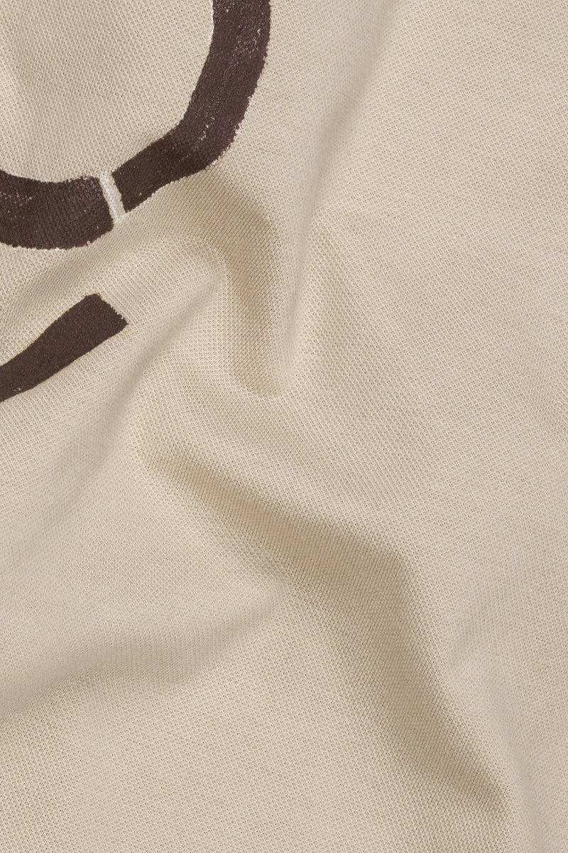 Rodeo Brown Hand Painted Premium Cotton Pique Polo
