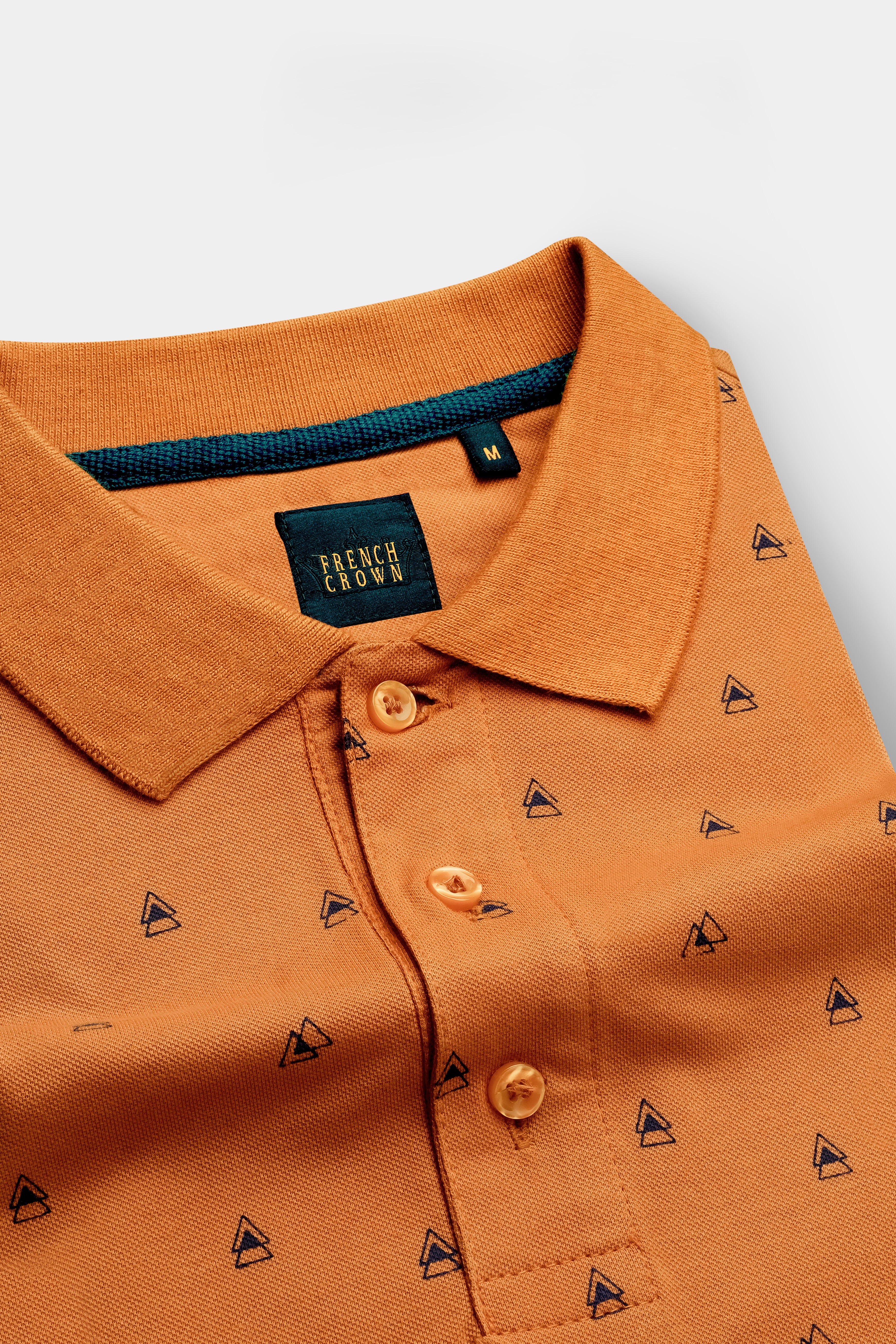 Bourbon Organic and Gun Powder Blue Organic Cotton Mercerised Pique Polo